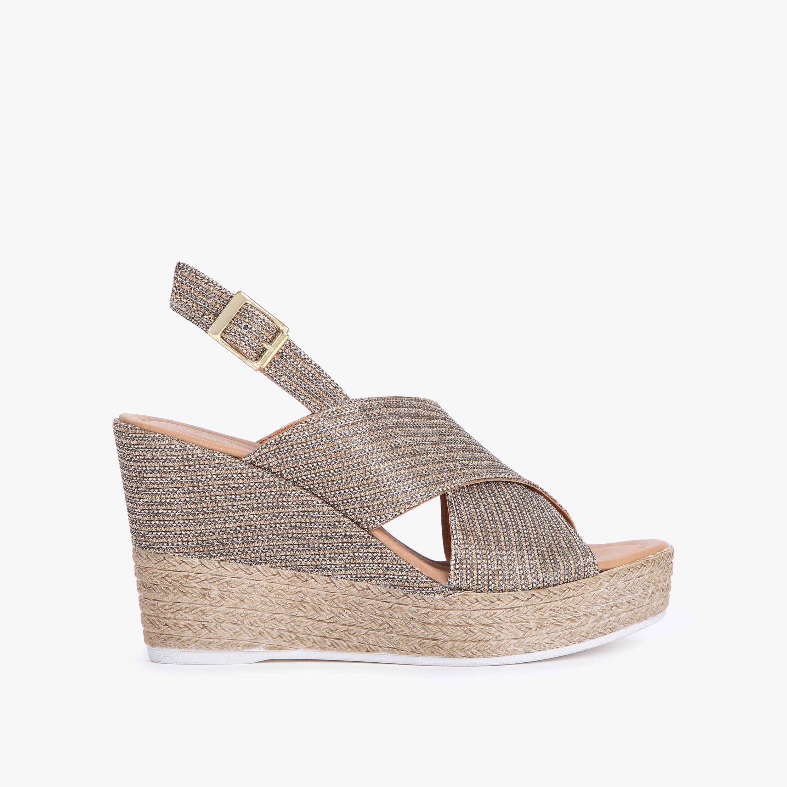 Kurt geiger shop brown wedges