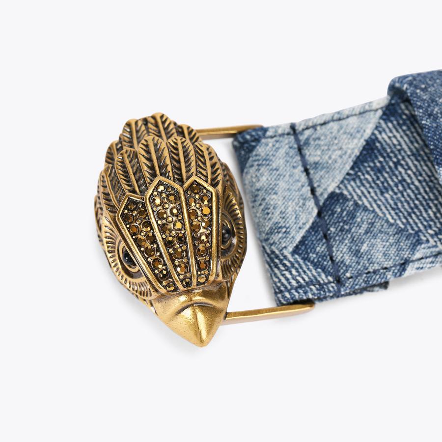 KENSINGTON 38 BELT Denim Weave Belt by KURT GEIGER LONDON