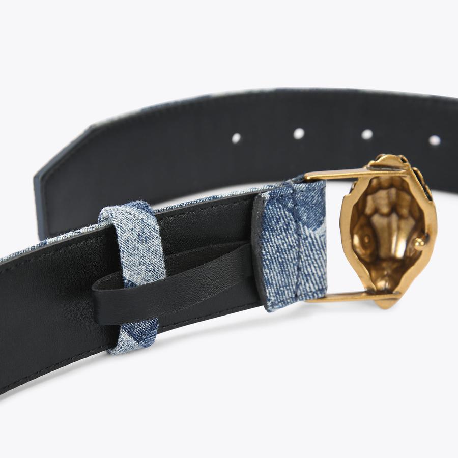KENSINGTON 38 BELT Denim Weave Belt by KURT GEIGER LONDON