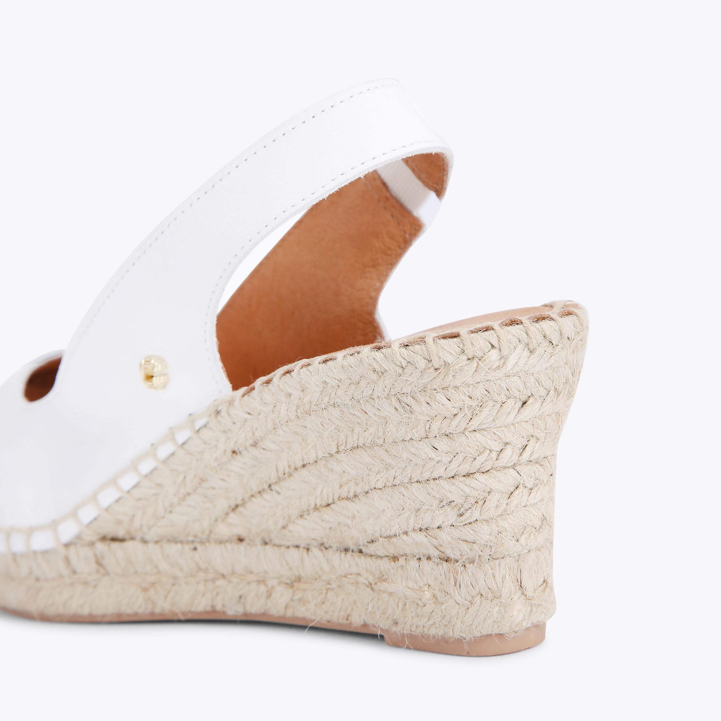 Kurt geiger white wedge on sale sandals