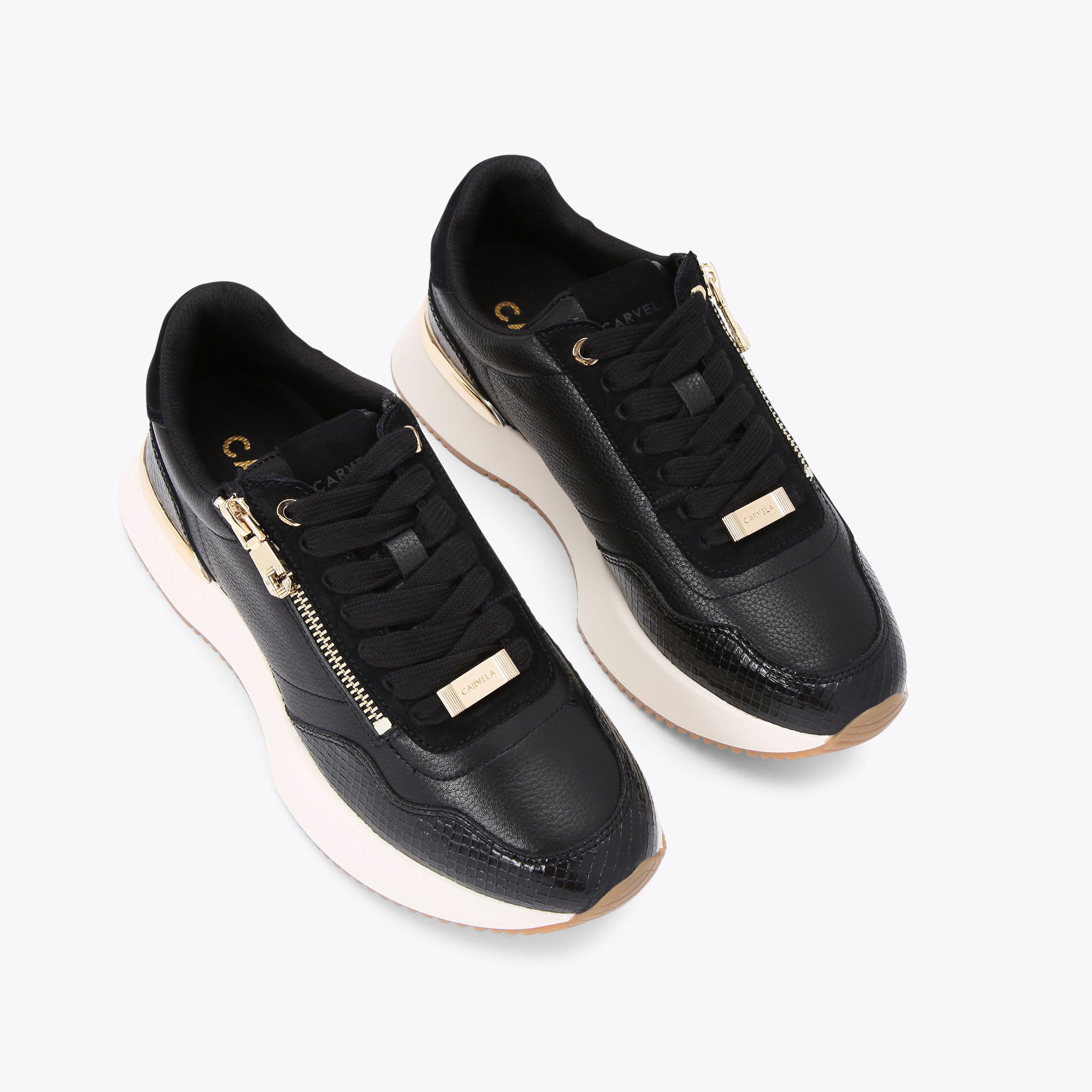 Flare Carvela Laser Trainers Buy Carvela White Zip Trainers From