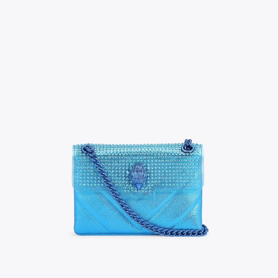 MINI KENSINGTON BAG Blue Cross Body Bag by KURT GEIGER LONDON