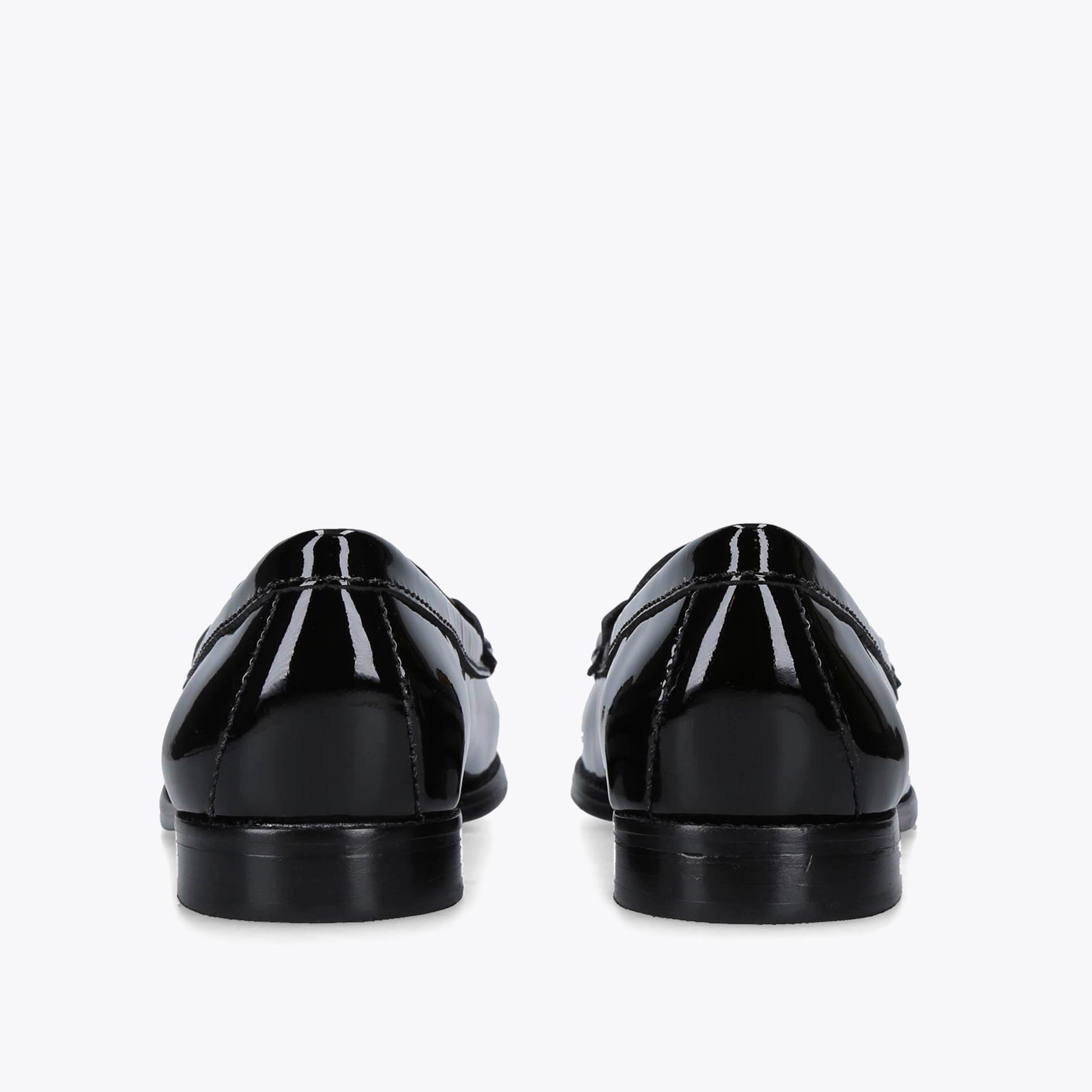 Carvela black hot sale patent loafers