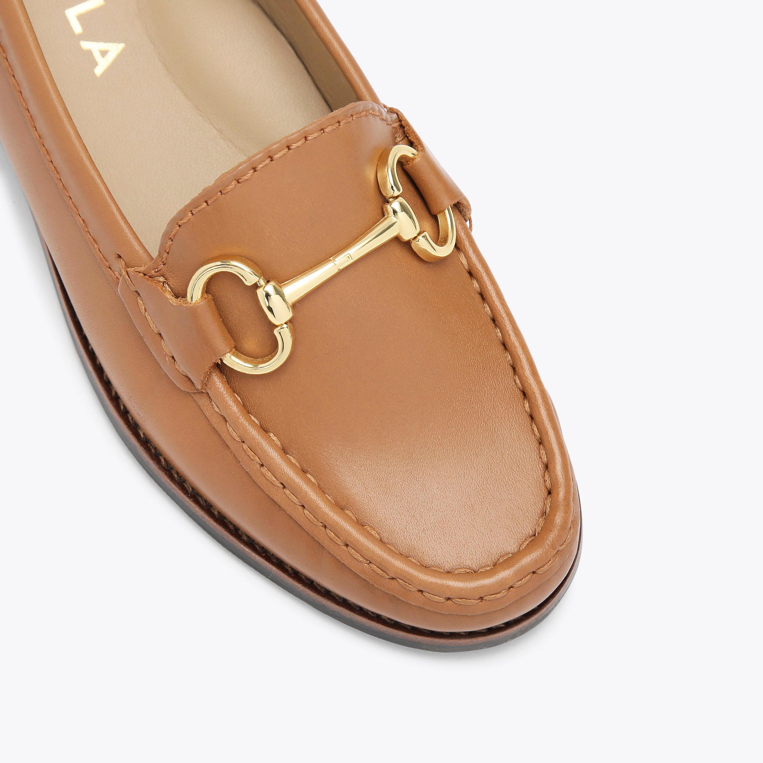 Carvela leather loafers online