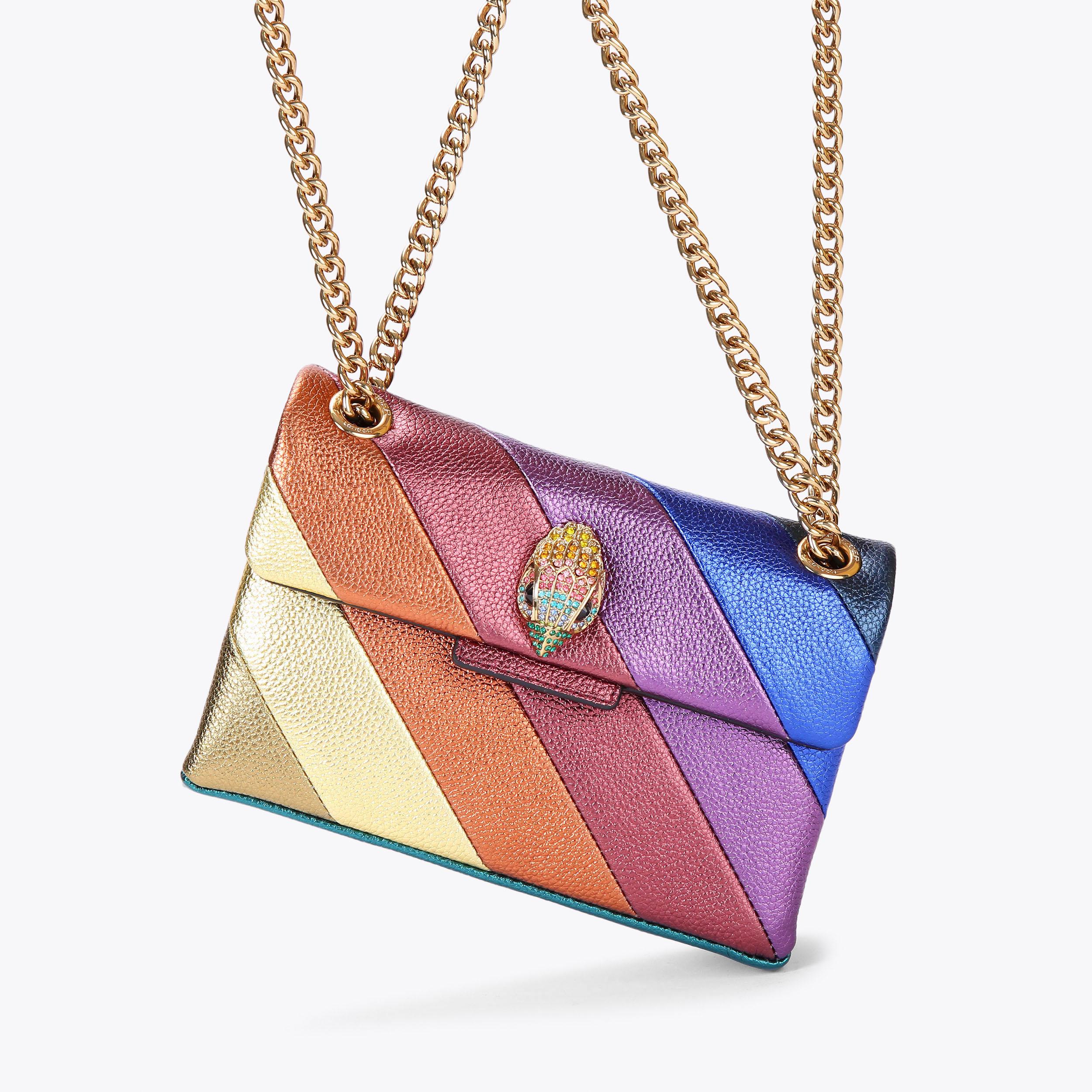 kurt geiger london kensington mini bag in rainbow leather