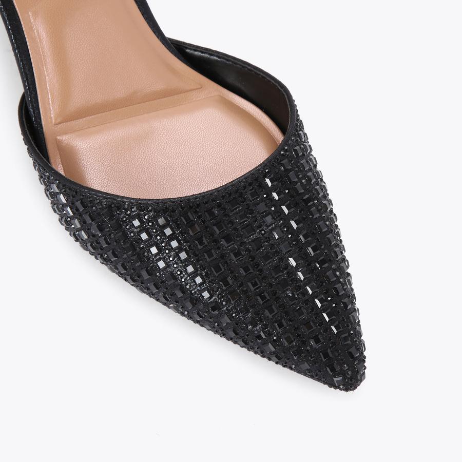 KALLIE JEWEL Black Crystal Heels by CARVELA