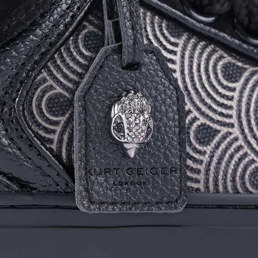 SOUTHBANK TAG Black Fabric Sneaker by KURT GEIGER LONDON