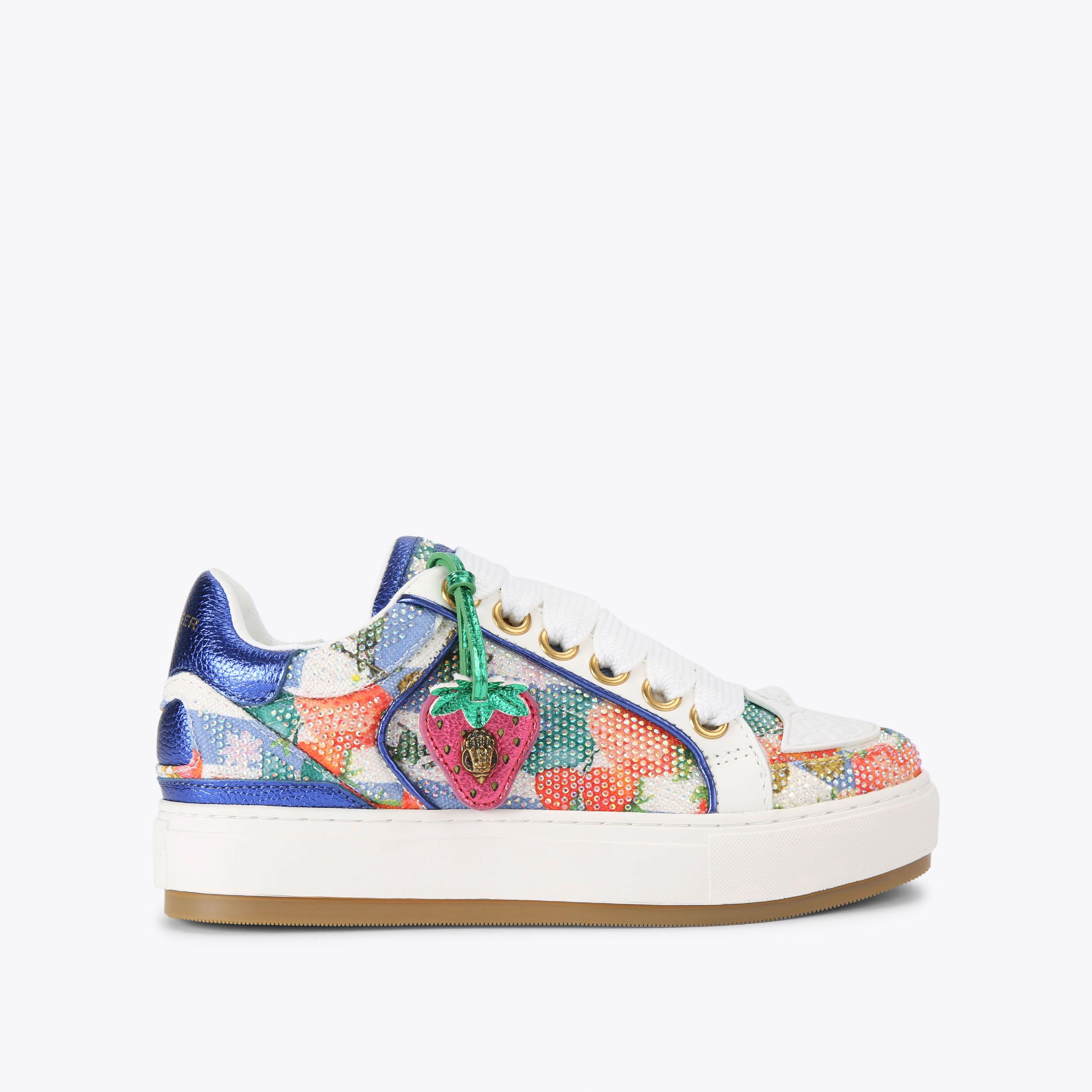 スニーカー   LANEY FLOWER SNEAKERS LANEY FLOWER Floral Lace Up Sneaker by KURT GEIGER LONDON