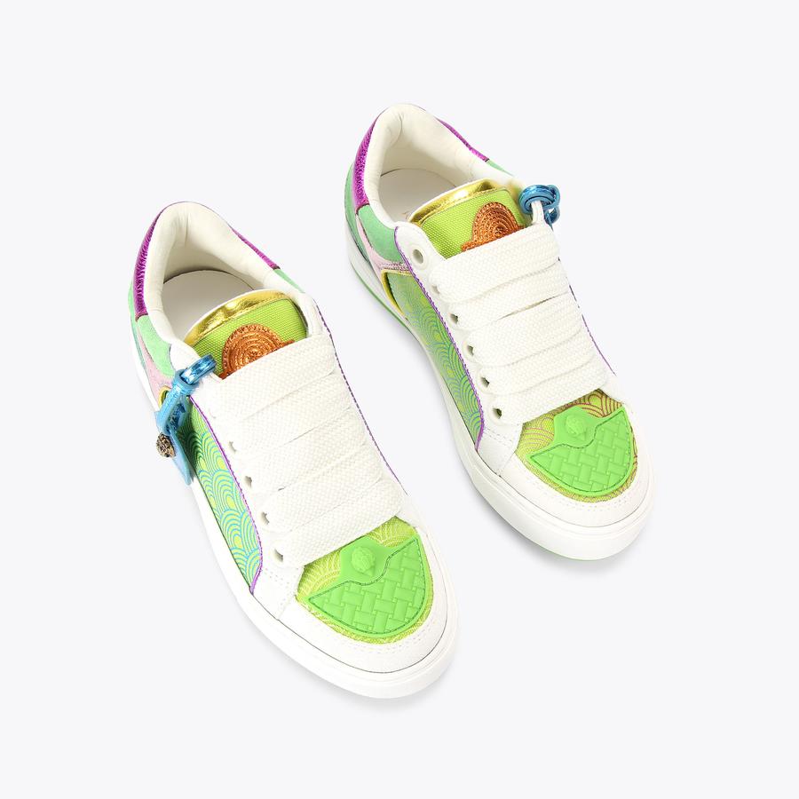 SOUTHBANK TAG Green Rainbow Trainer by KURT GEIGER LONDON