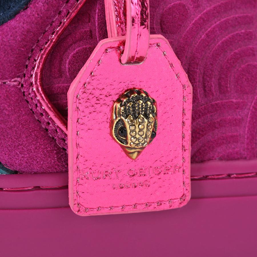 SammyG SOUTHBANK TAG Pink Suede Tag Sneaker by KURT GEIGER LONDON