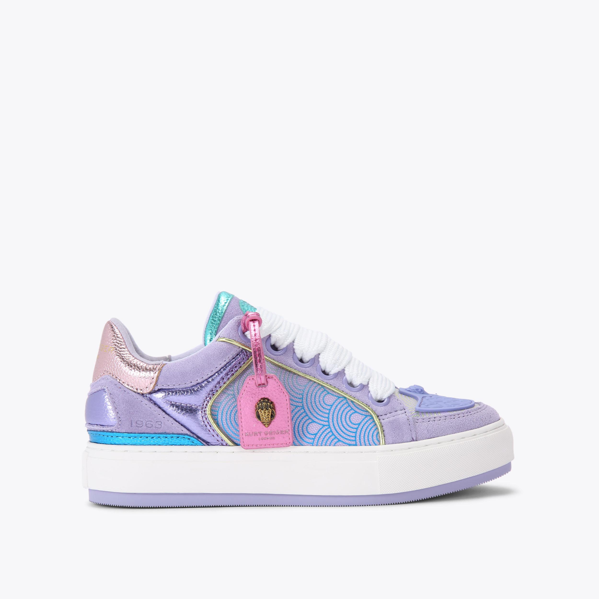 SOUTHBANK TAG Lilac Tag Sneaker by KURT GEIGER LONDON