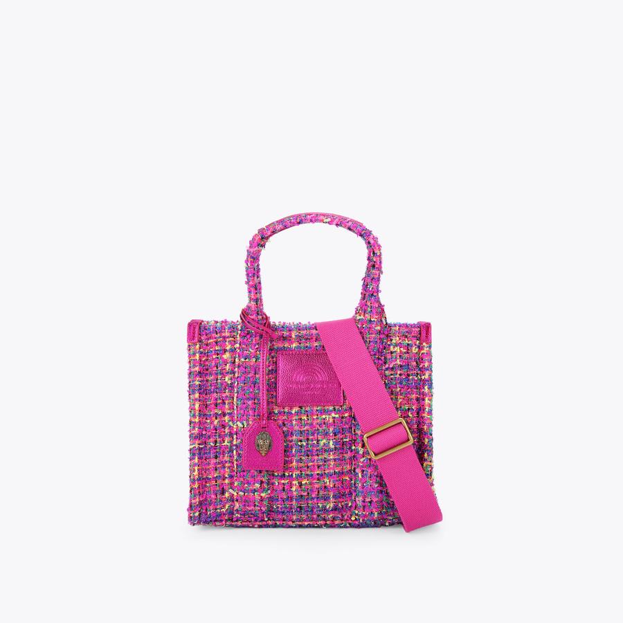 TWEED SM SOUTHBANK TOTE Tweed Mini Tote Bag by KURT GEIGER LONDON