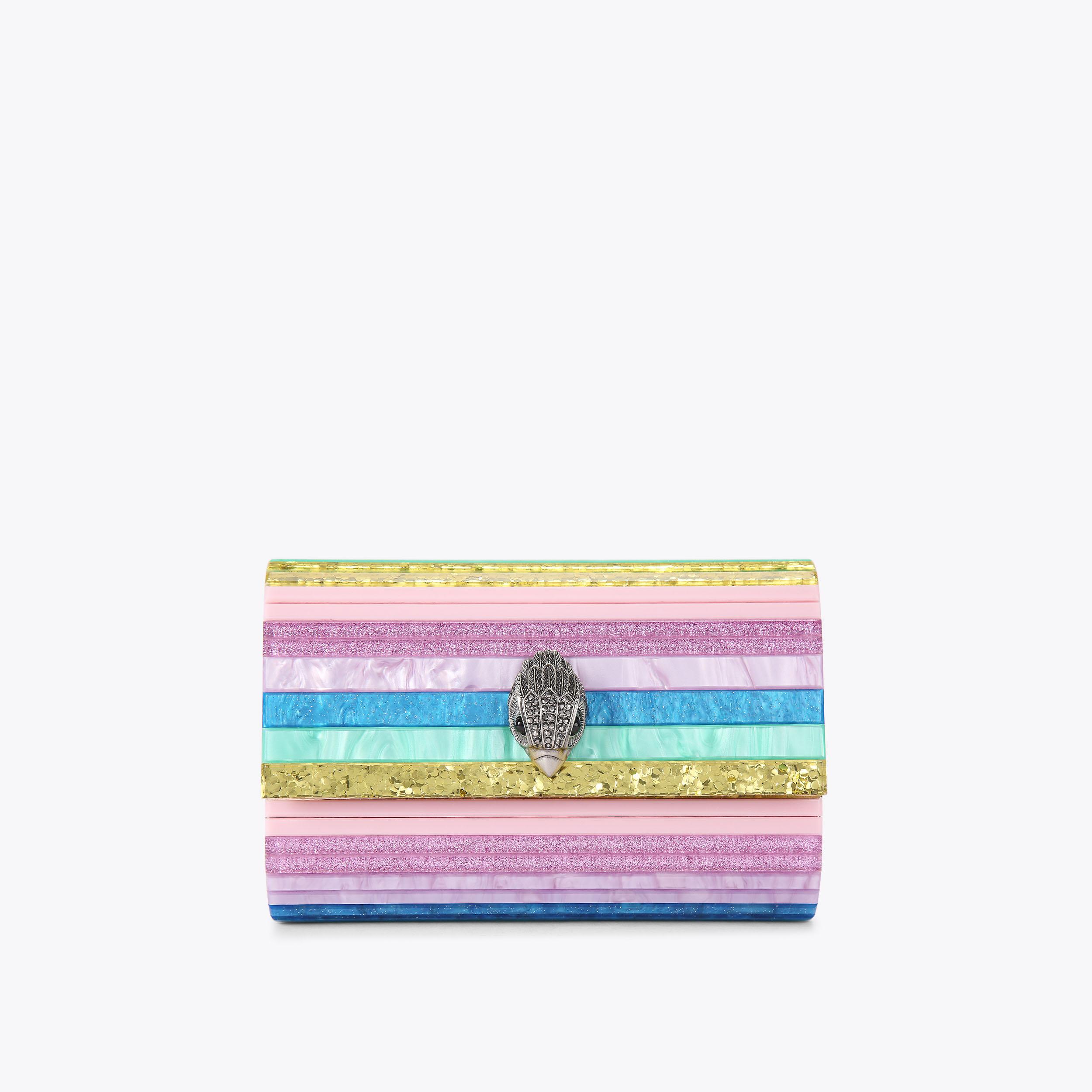 rainbow clutch bag kurt geiger