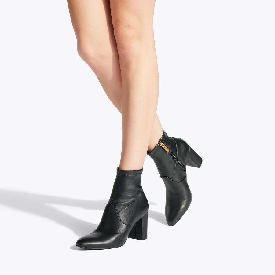 LANGLEY 80 ANKLE BOOT Black Leather Boots by KURT GEIGER LONDON