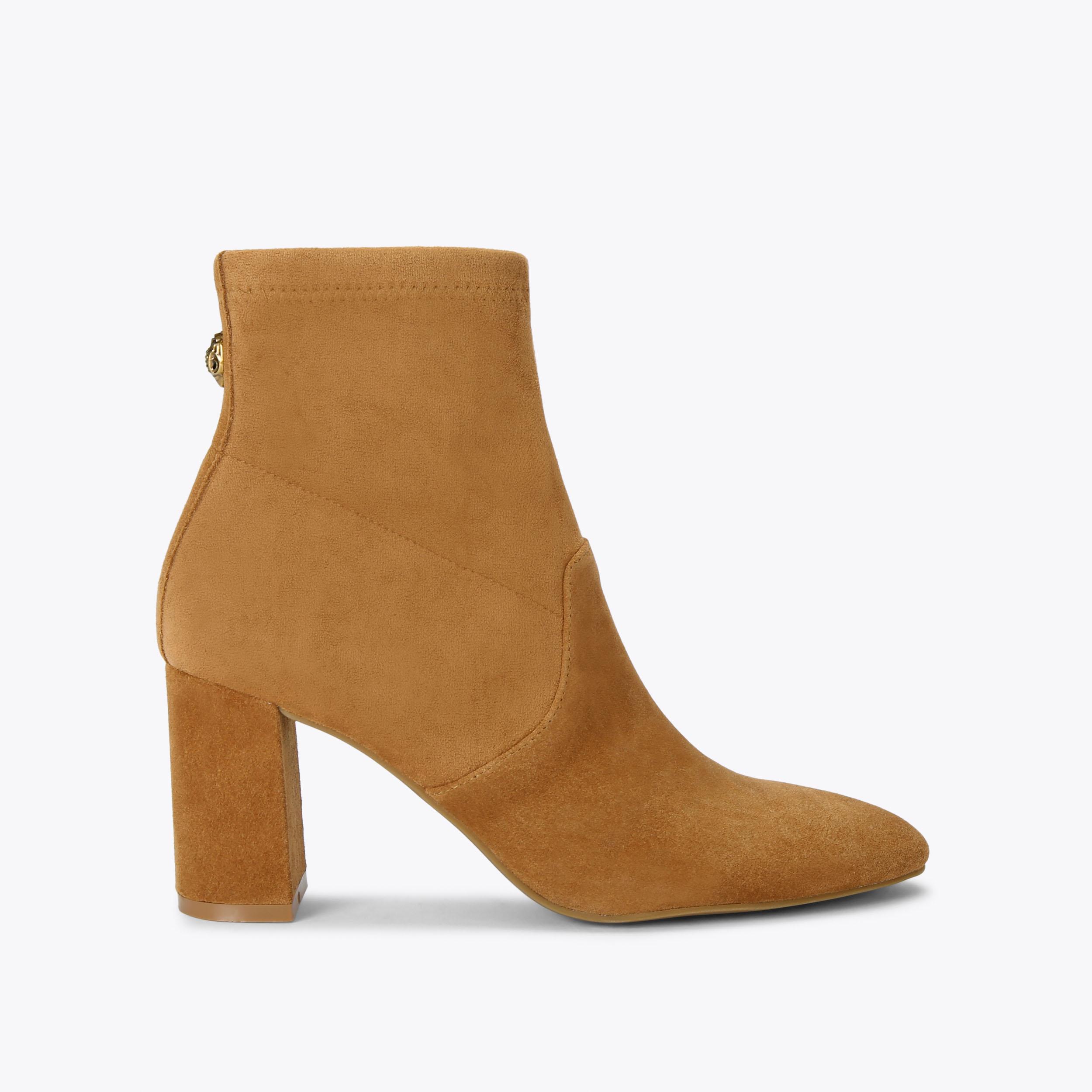 LANGLEY 80 ANKLE BOOT Camel Suede Ankle Boot by KURT GEIGER LONDON