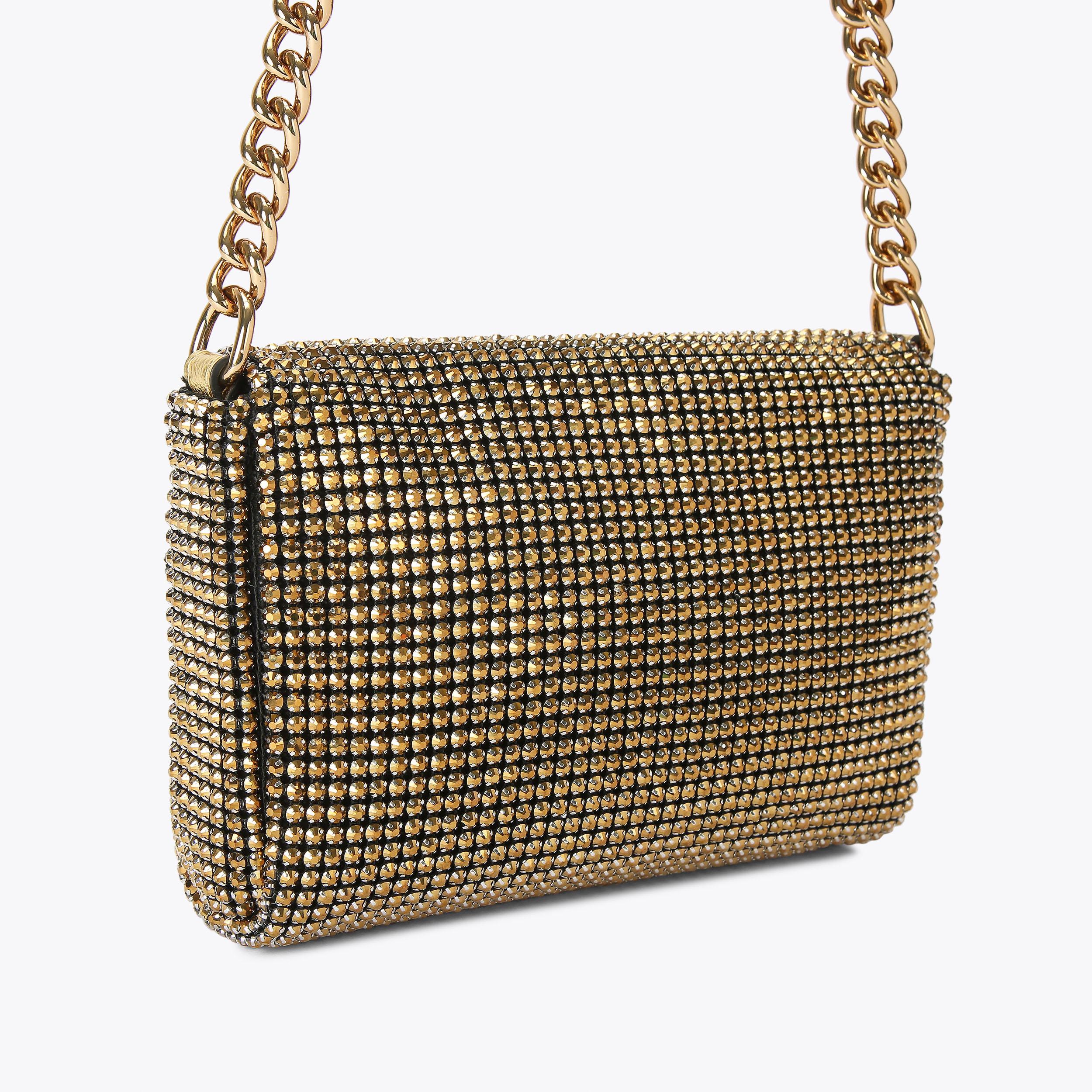 Gold over shoulder bag hotsell