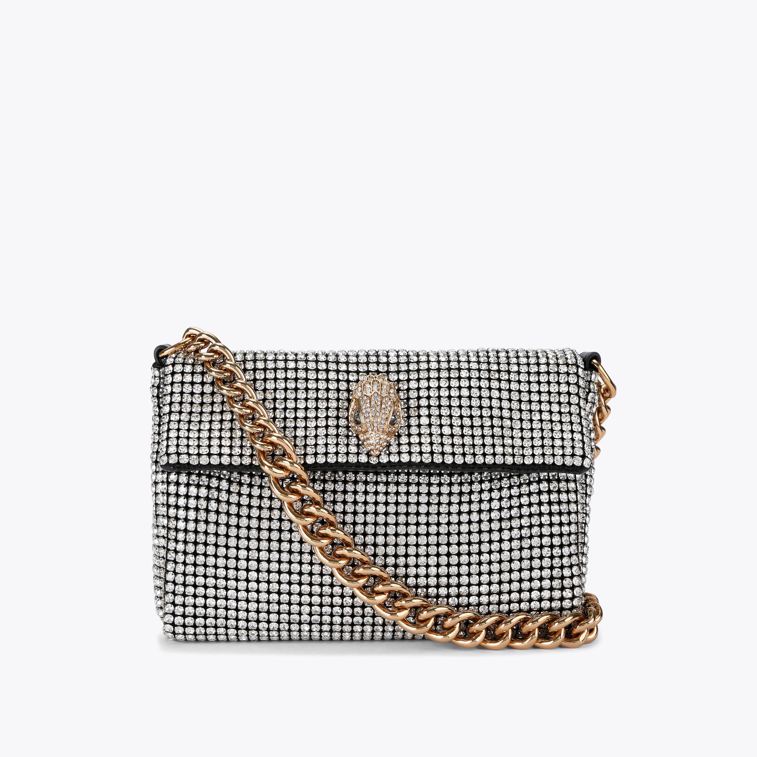 SYMMETRY CLUTCH Silver Clutch Bag by CARVELA