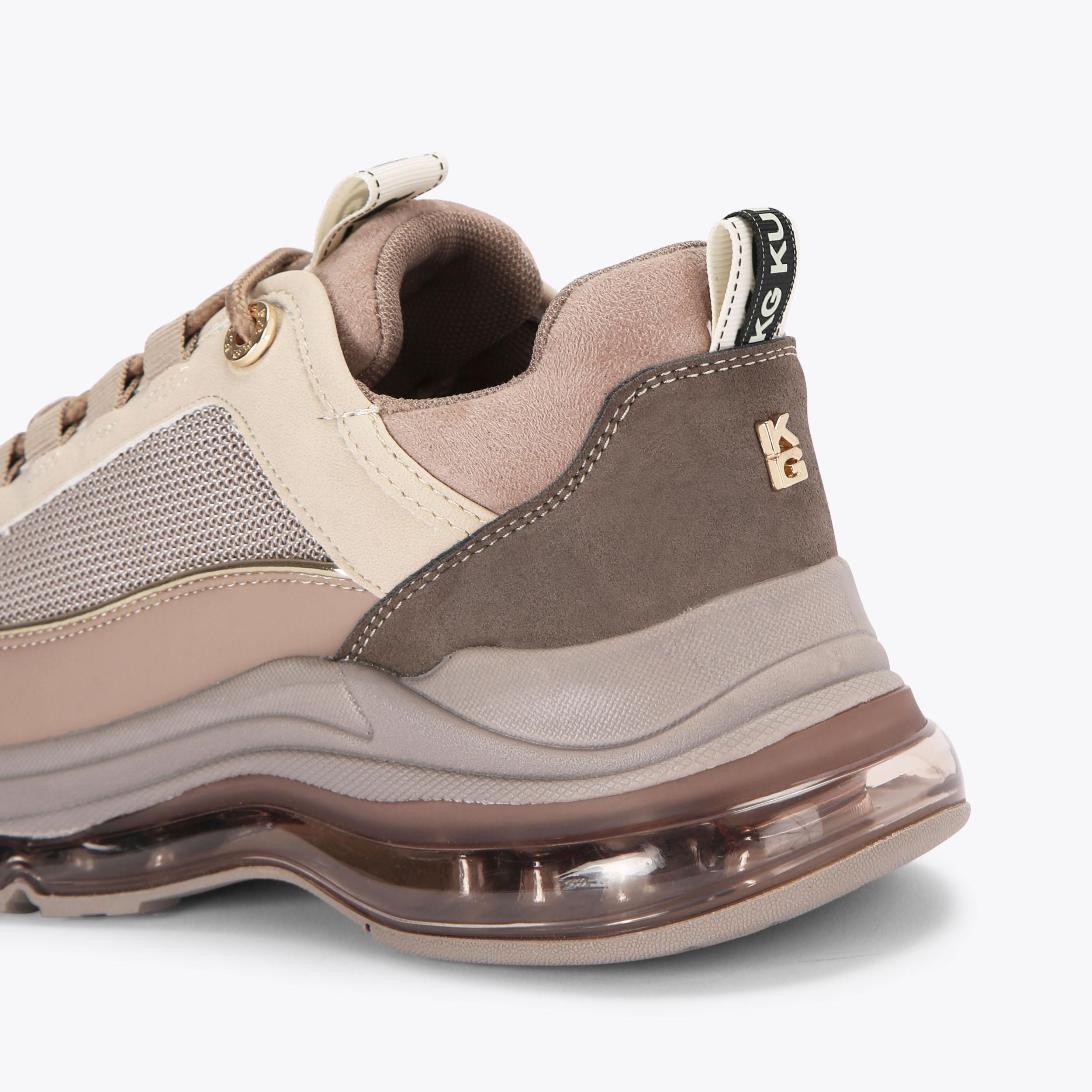 LEGIT LACE UP Taupe Lace Up Sneaker by KG KURT GEIGER