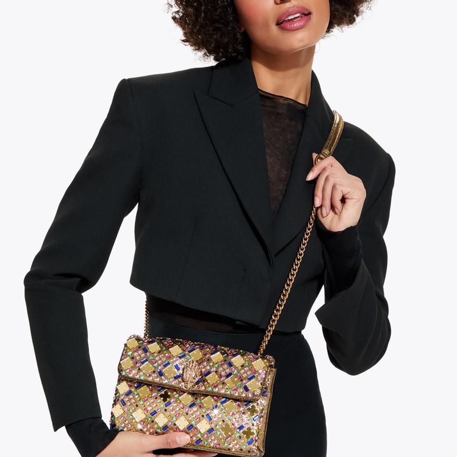 MD KENSINGTON BAG Crystal Medium Shoulder Bag by KURT GEIGER