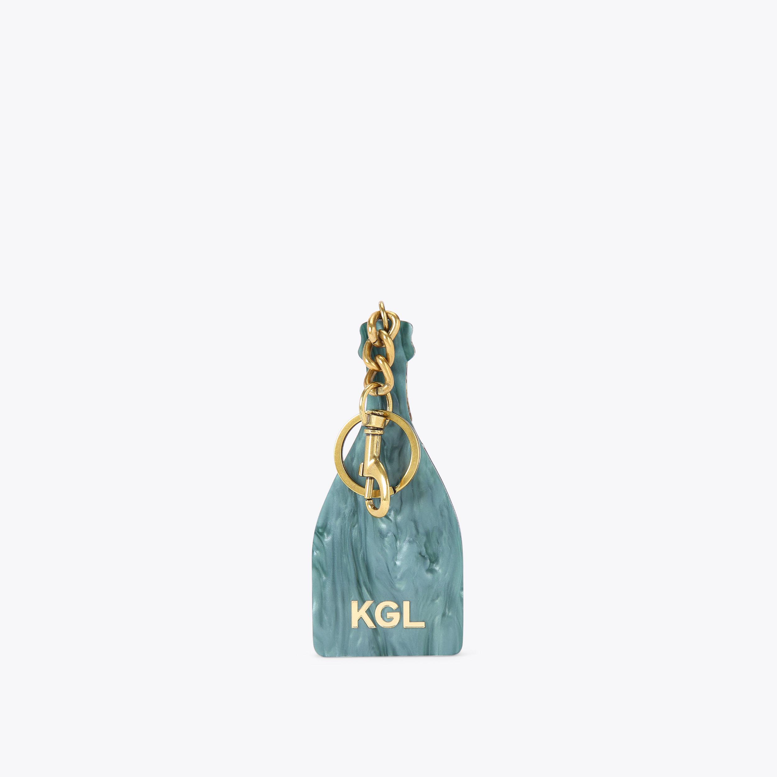 CHAMPAGNE BOTTLE KEYRING Champagne Bottle Keychain by KURT GEIGER