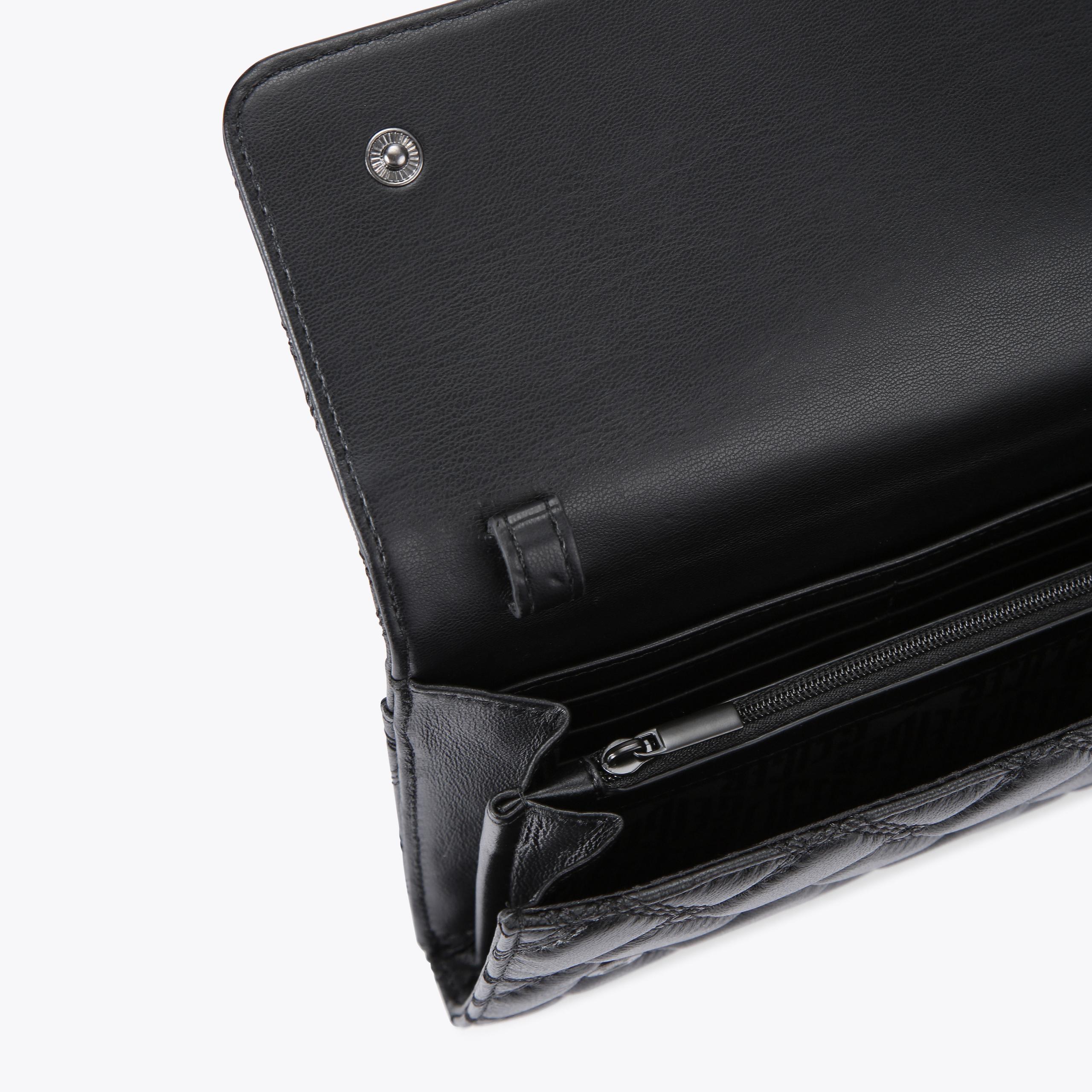 KENSINGTON CHAIN WALLET D Black Wallet On Chain by KURT GEIGER LONDON