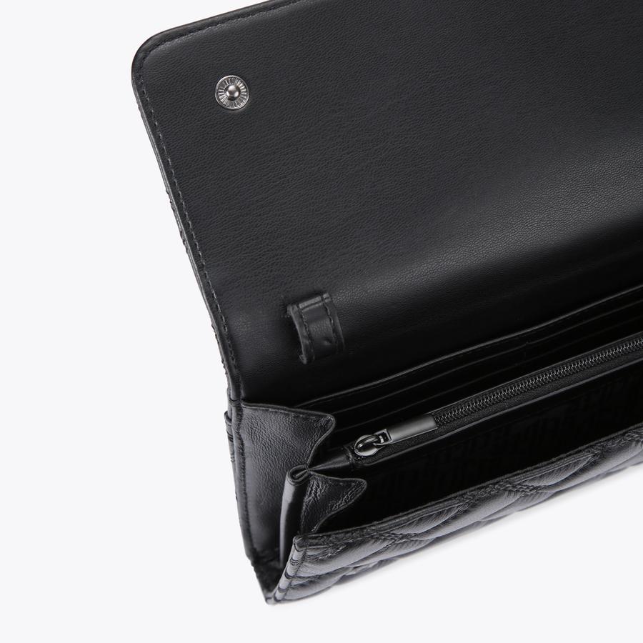 KENSINGTON CHAIN WALLET D Black Wallet On Chain by KURT GEIGER LONDON