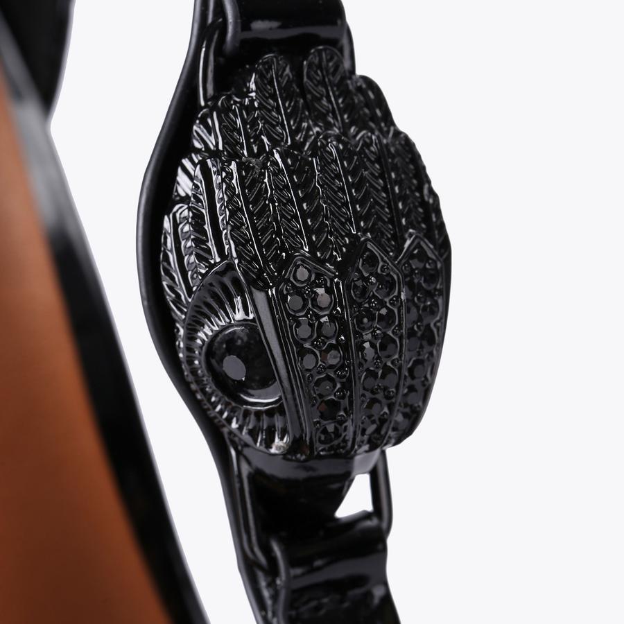 HAMPTON HIGH PLATFORM Black Patent Platform Heels by KURT