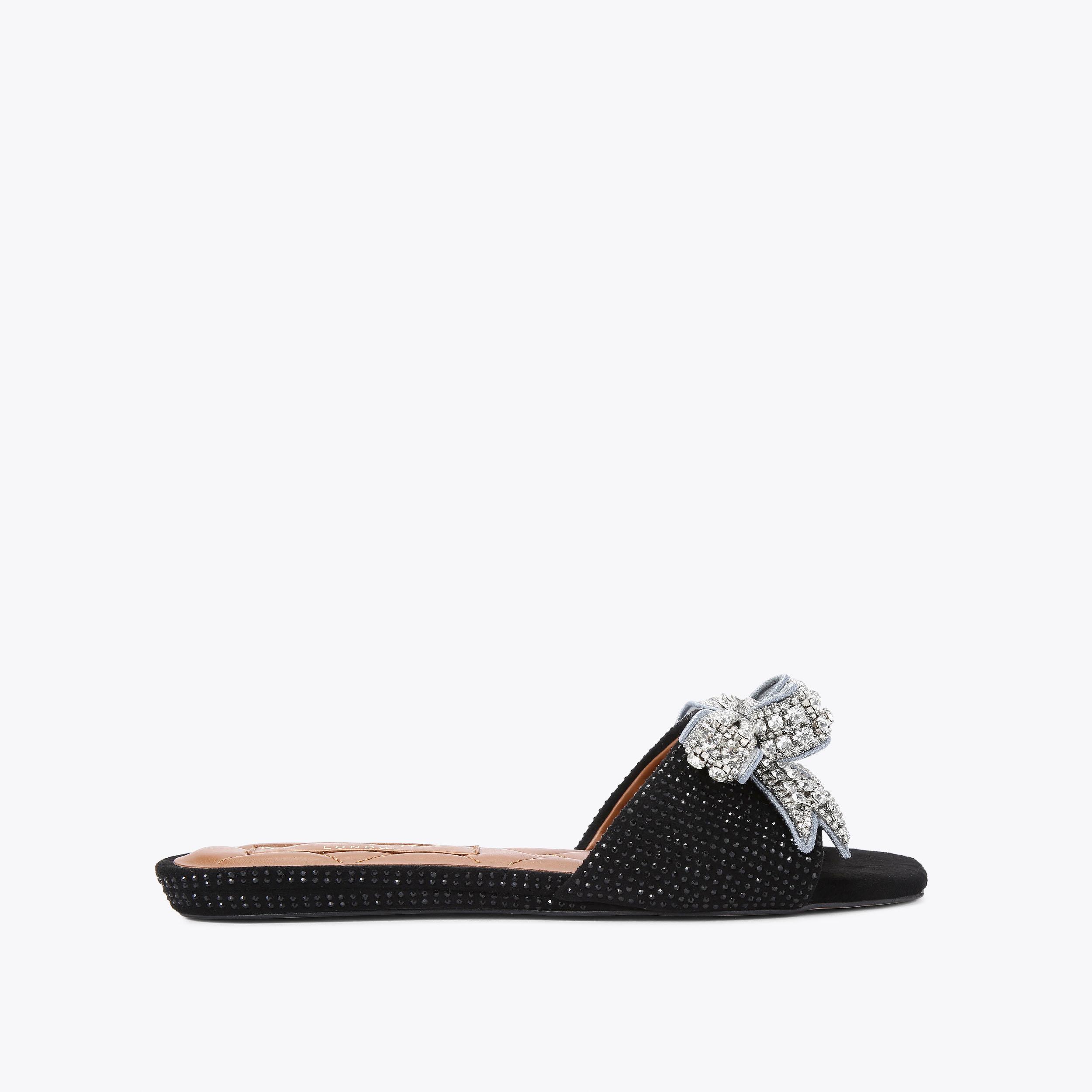 Slip on bow cheap sandals