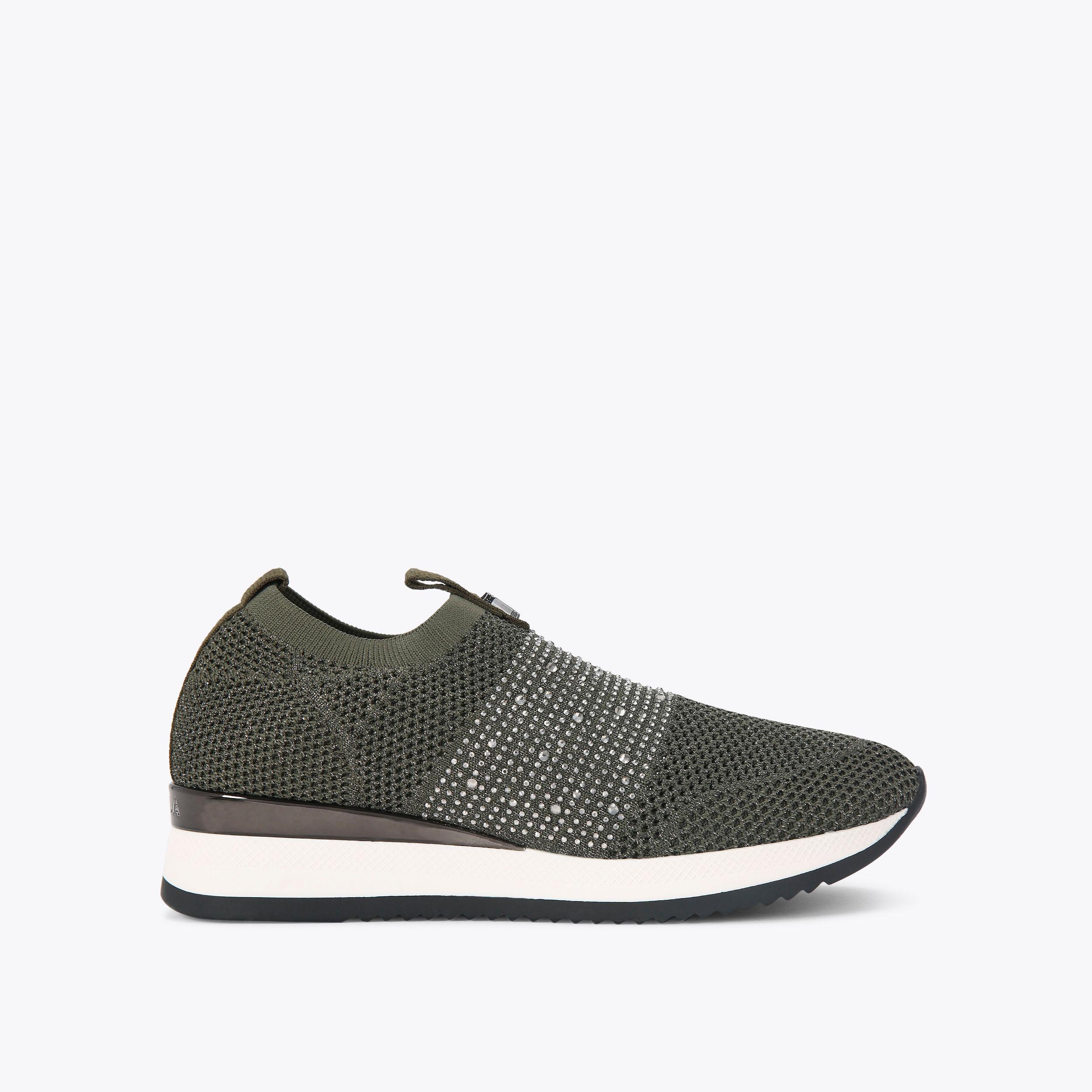 Grey carvela hot sale trainers