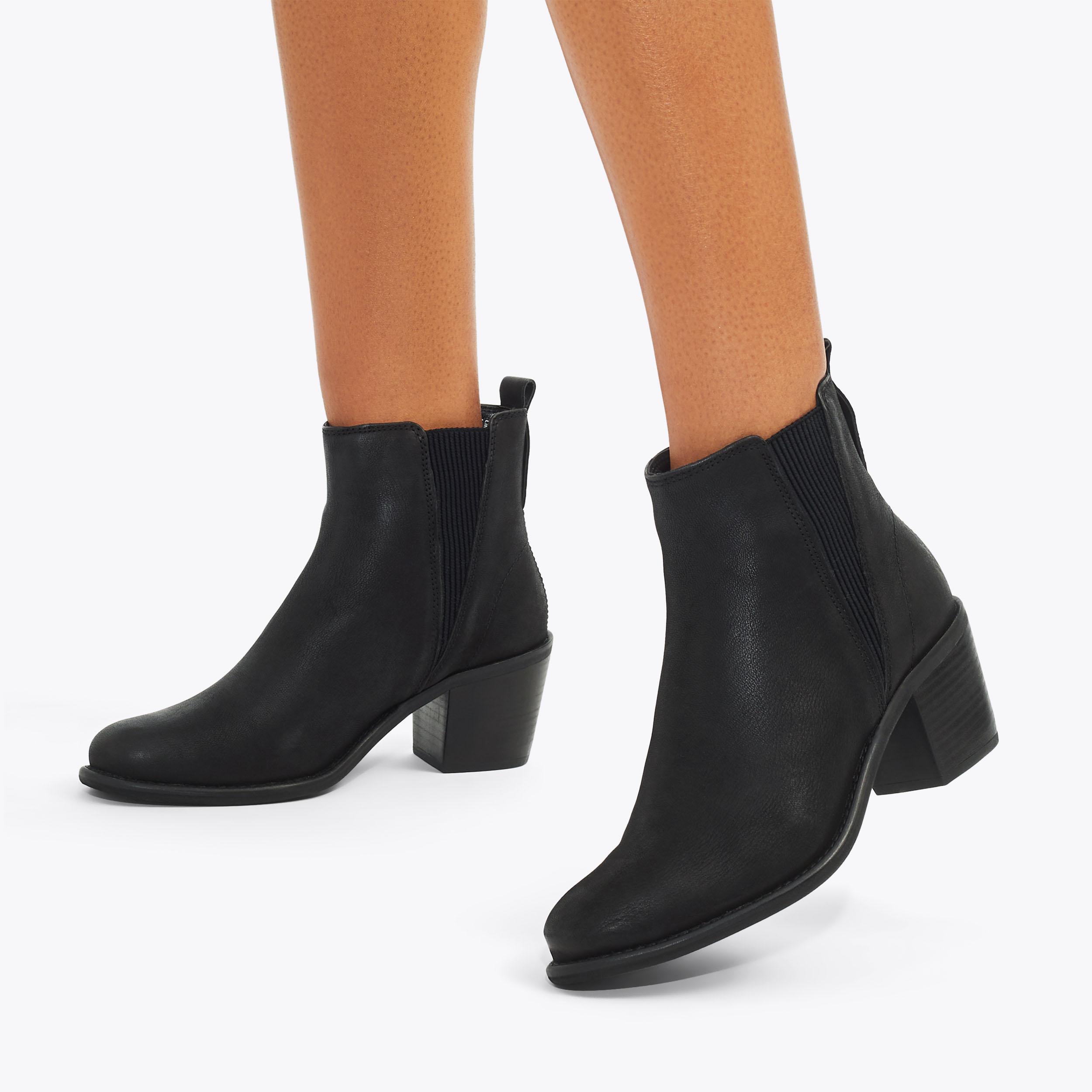 Chelsea Booties Office Black Suede Ankle Boots Kensie Kayla B