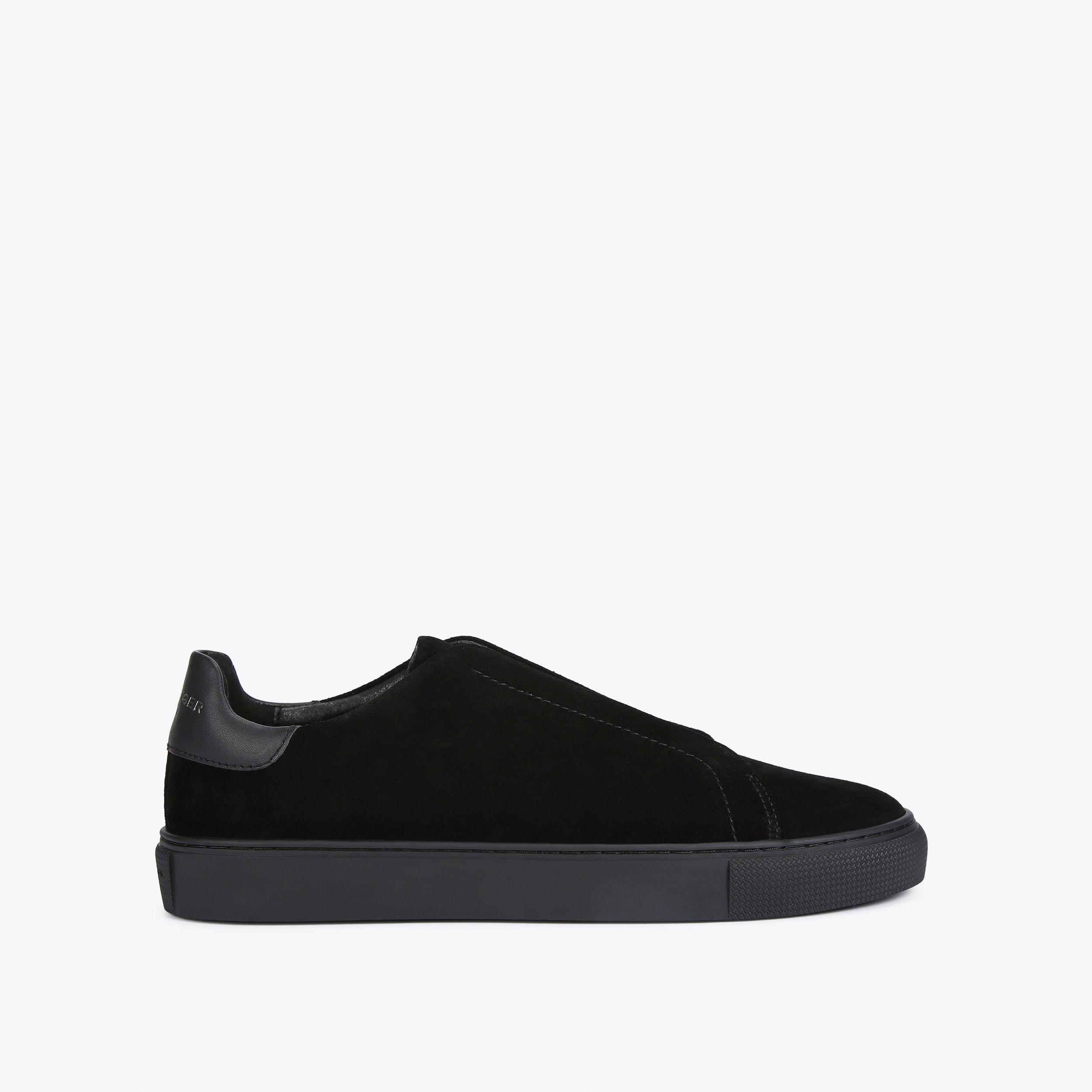 LENNON SLIP ON Black Suede Sneakers by KURT GEIGER LONDON