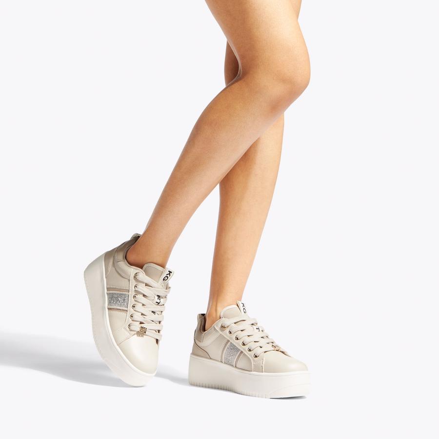 LESLIE GEM Blush Crystal Sneaker by KG KURT GEIGER