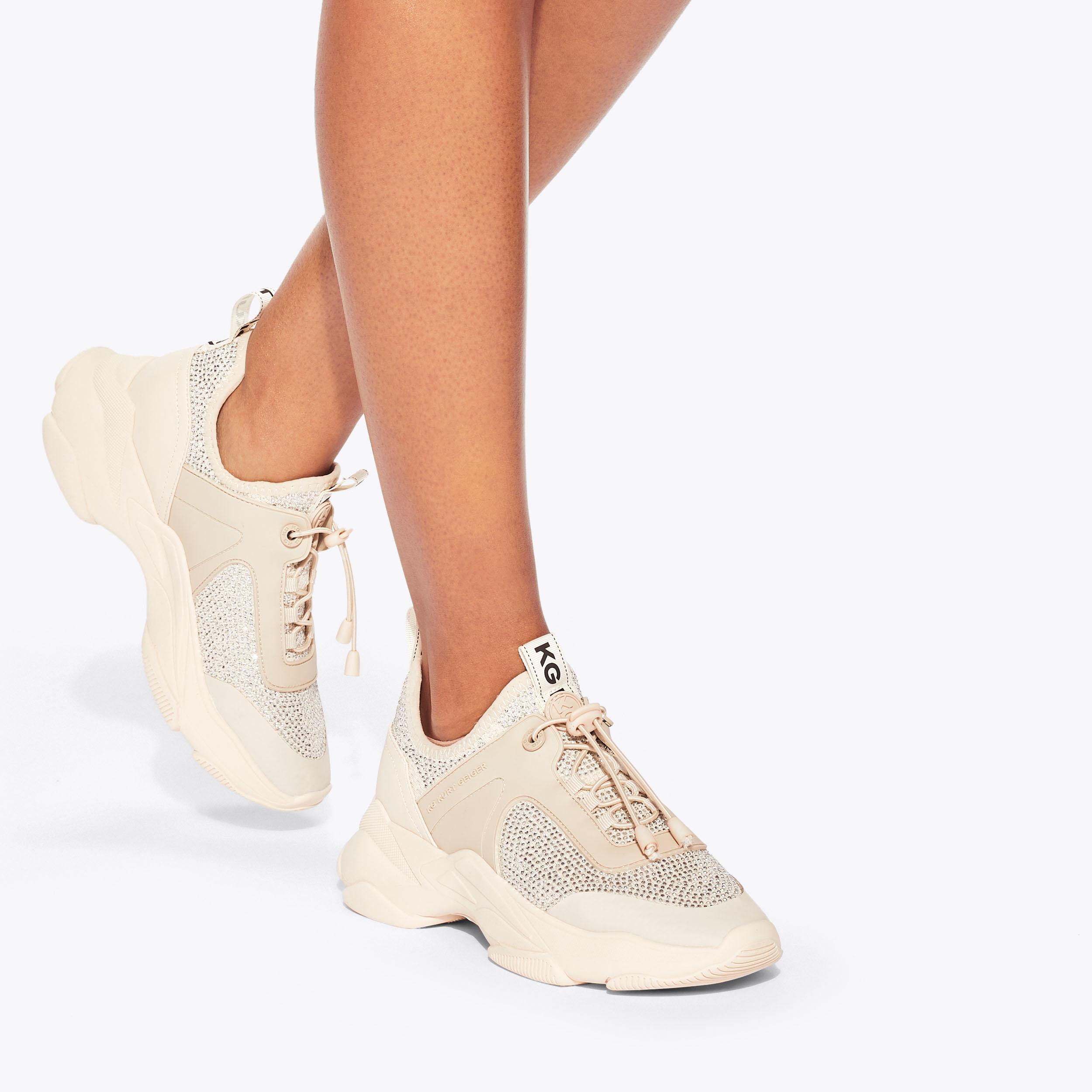 LEIGHTON GEM Bone Embellished Toggle Trainer by KG KURT GEIGER