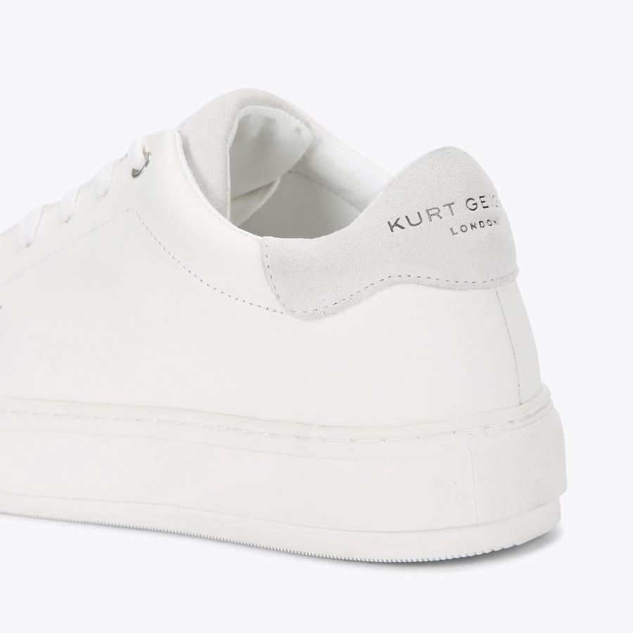 LANEY2 White Leather Chunky Sneakers by KURT GEIGER LONDON