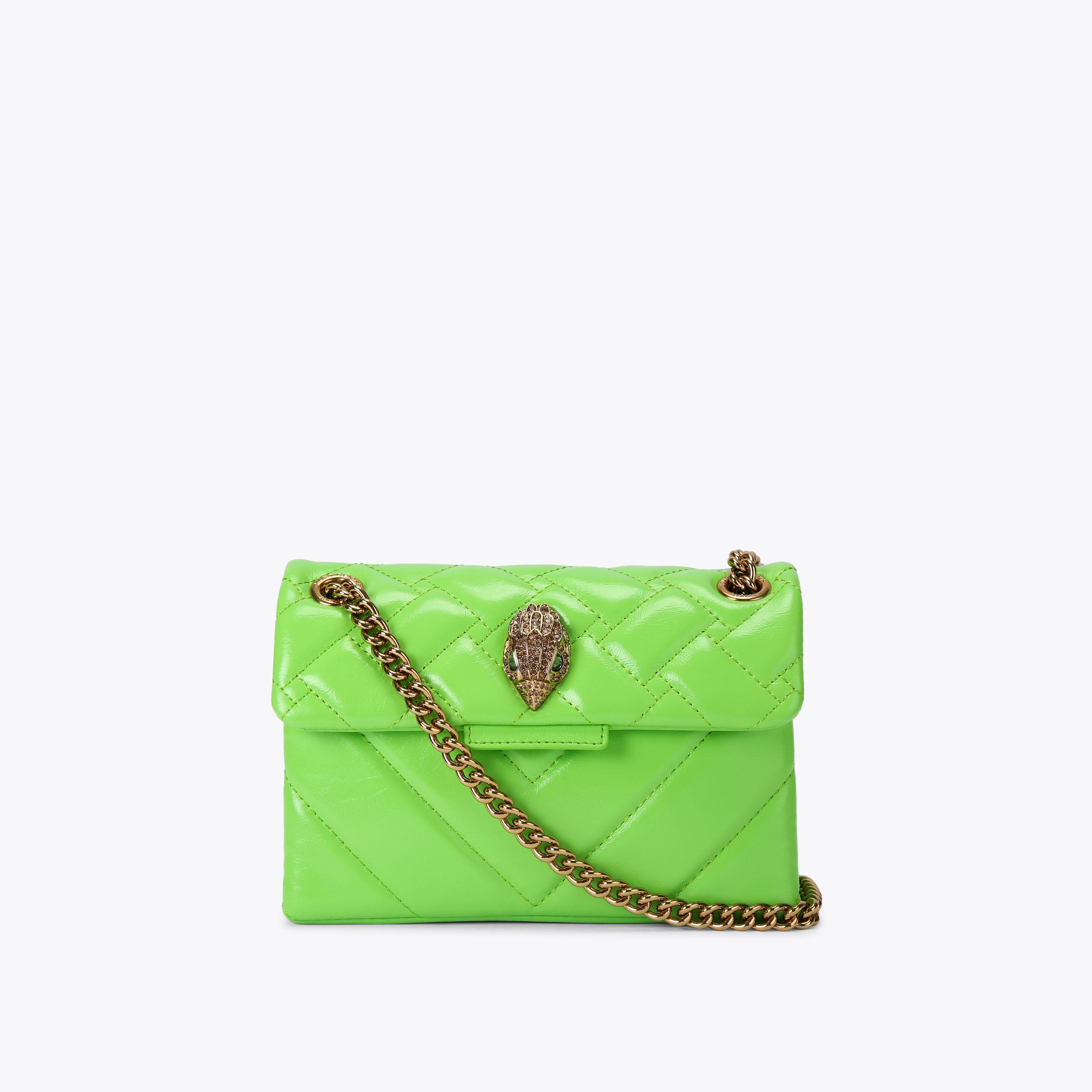 Kurt Geiger London Kensington Drench Quilted Green Strap hotsell Shoulder Bag