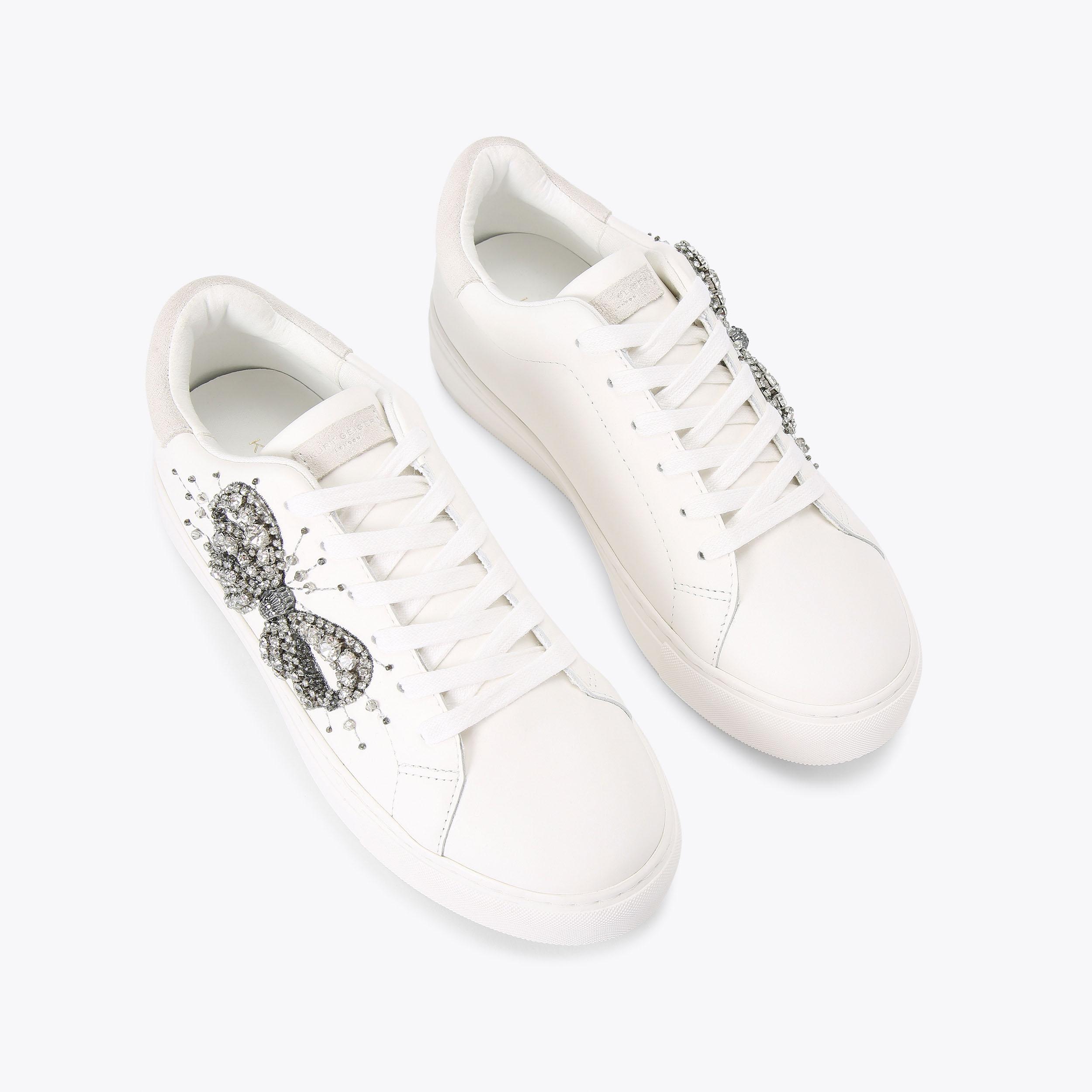 Kurt geiger earl trainers hot sale white