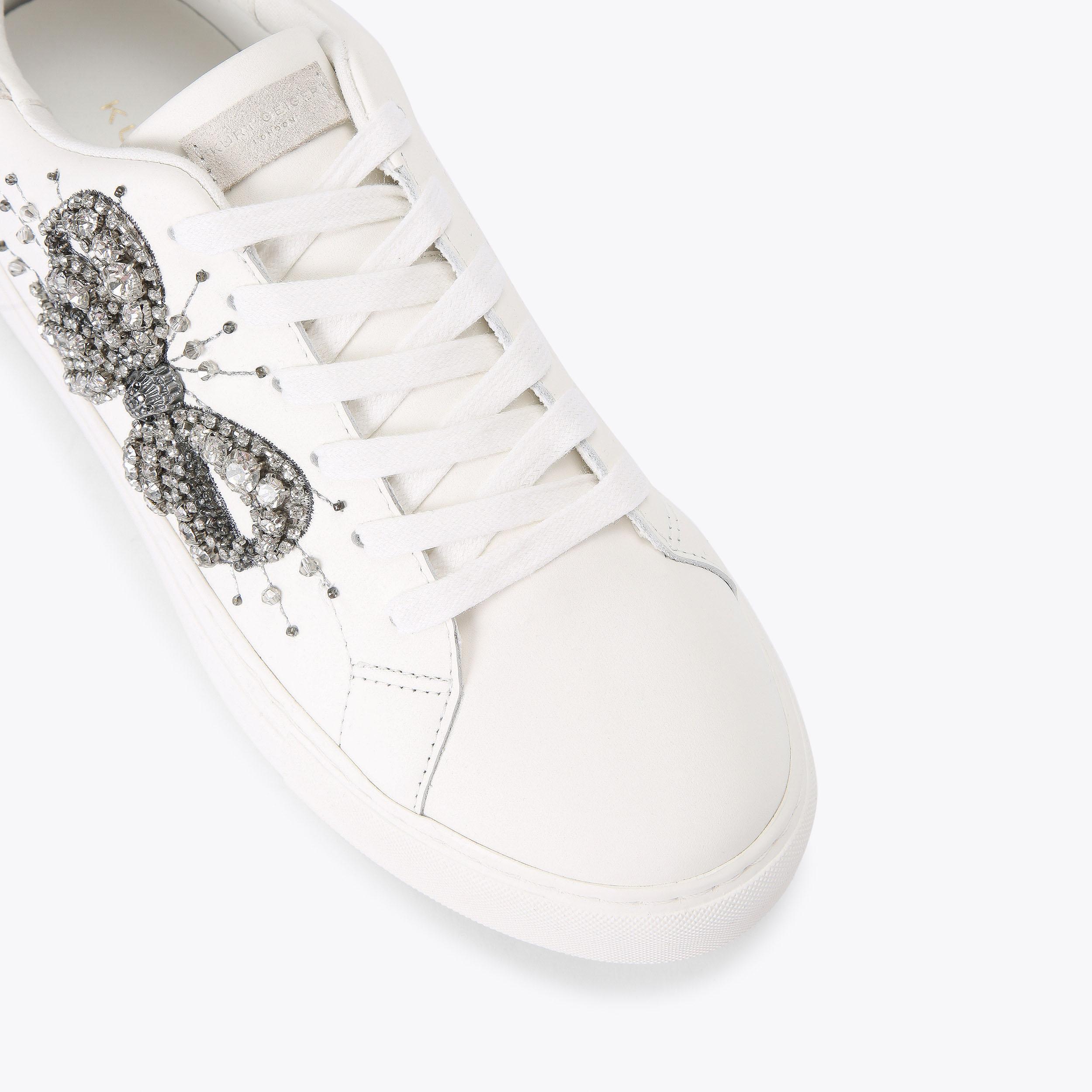 Kurt geiger metallic on sale trainers