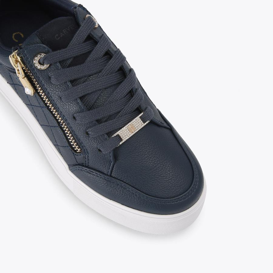 Carvela trainers navy online