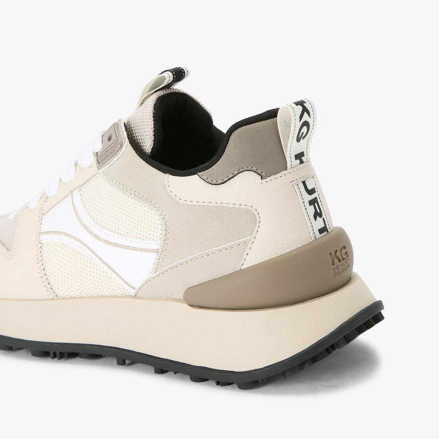 LEGEND Bone Fabric Sneakers by KG KURT GEIGER