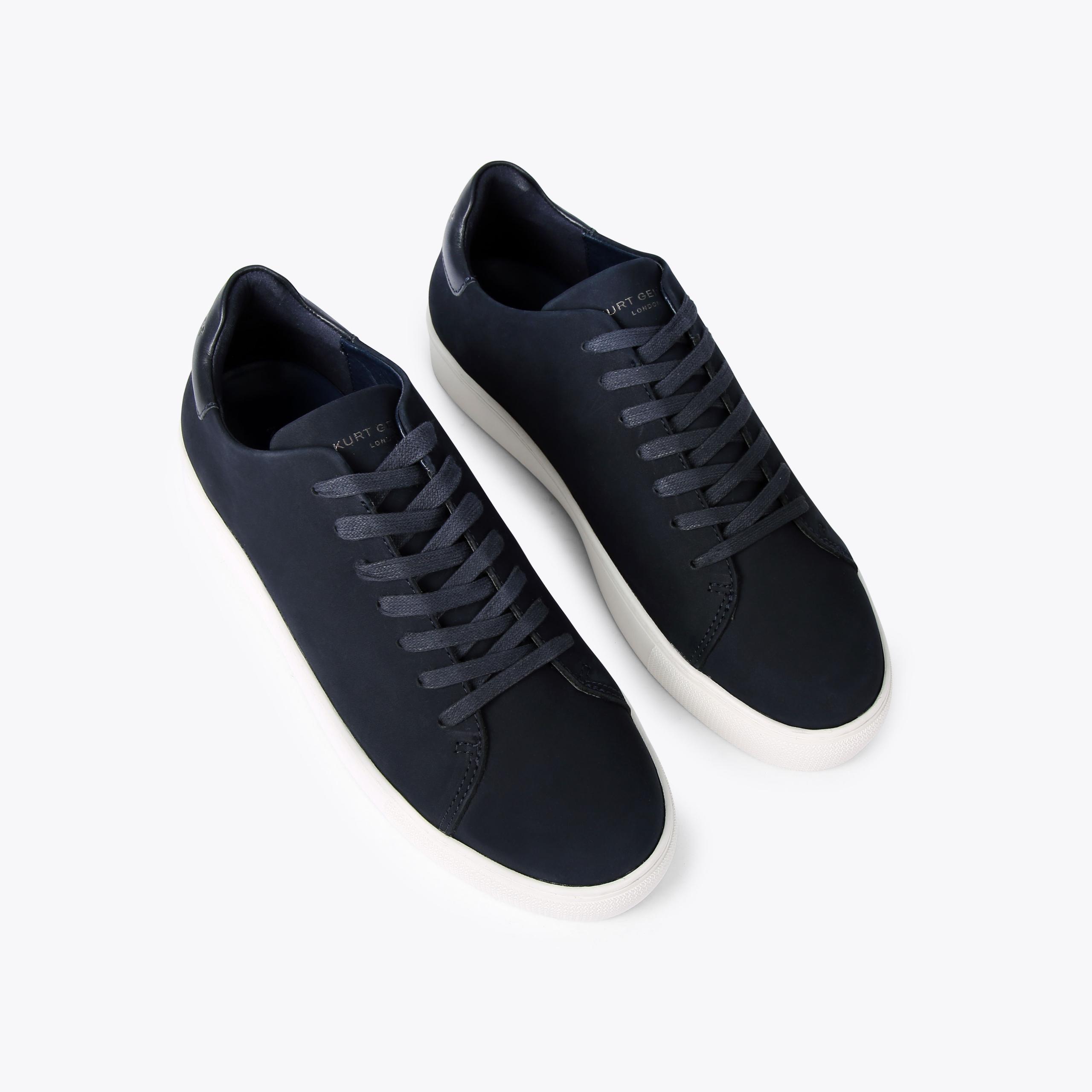 LENNON NUBUCK Navy Sneakers by KURT GEIGER LONDON