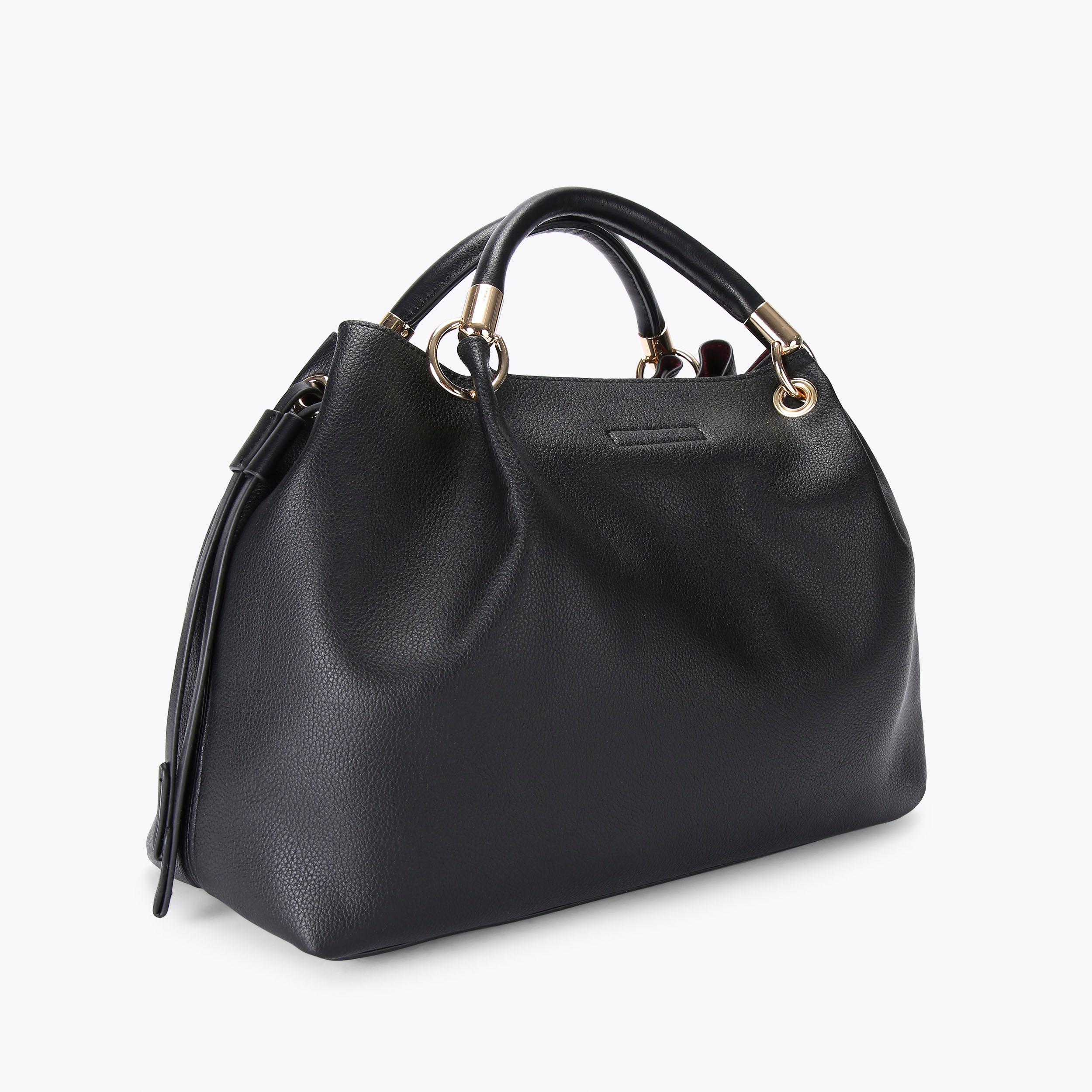 CHAI SCRUNCH Black Scrunch Bag by CARVELA
