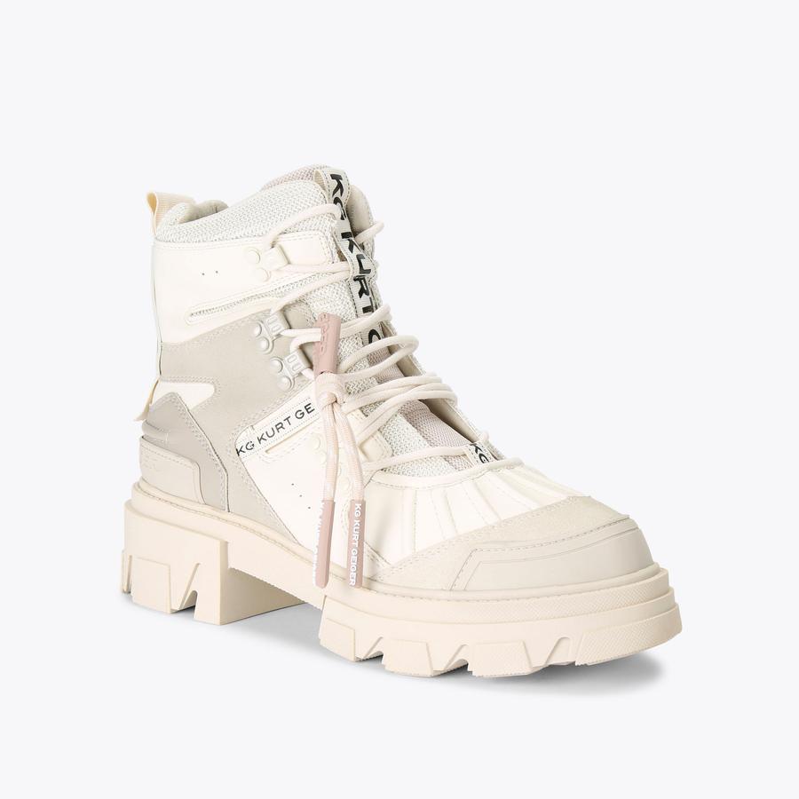 TREKKER HIKER Taupe Hiking Boots by KG KURT GEIGER
