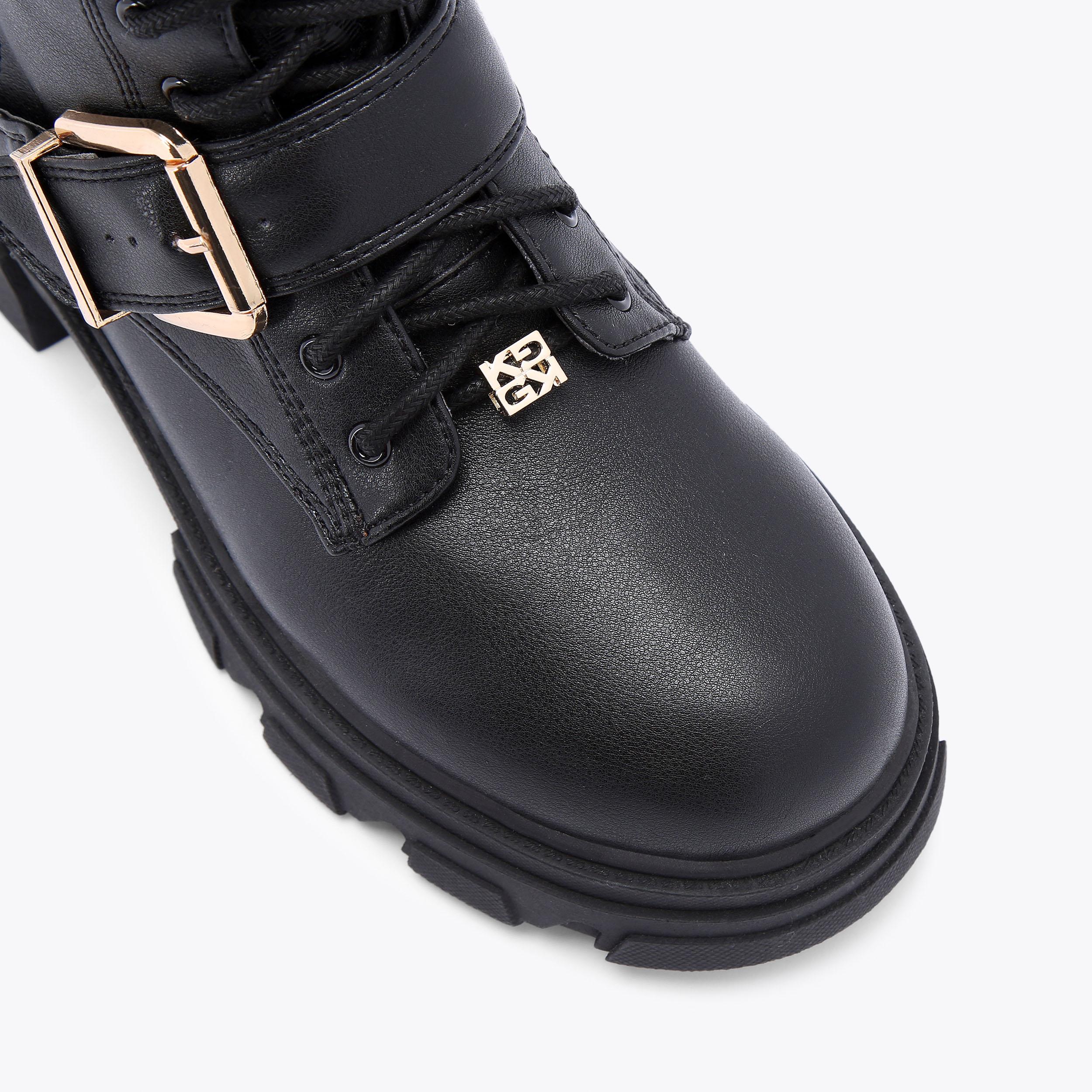 TREKKER SMART Black Ankle Boots by KG KURT GEIGER