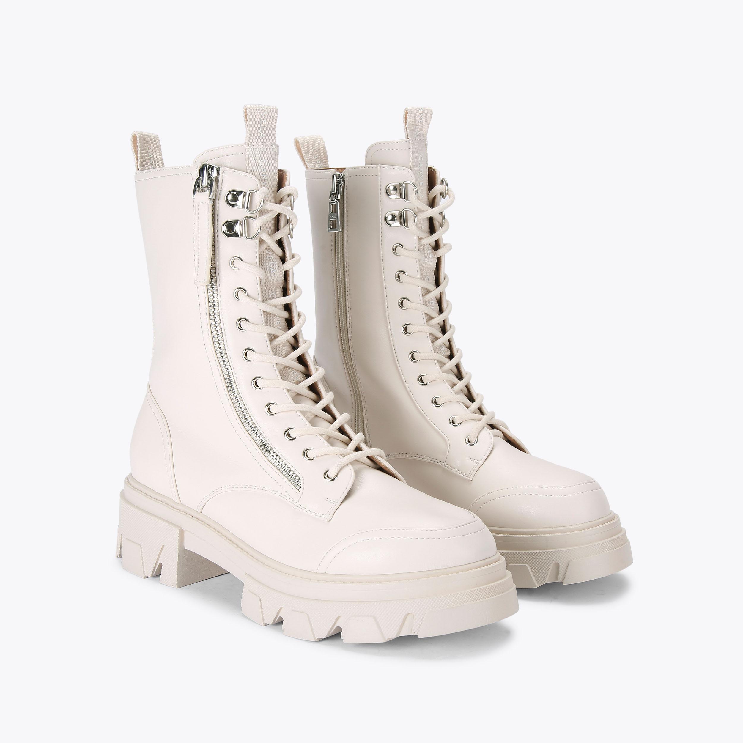 EXPLORER Bone Lace Up Ankle Boot by CARVELA