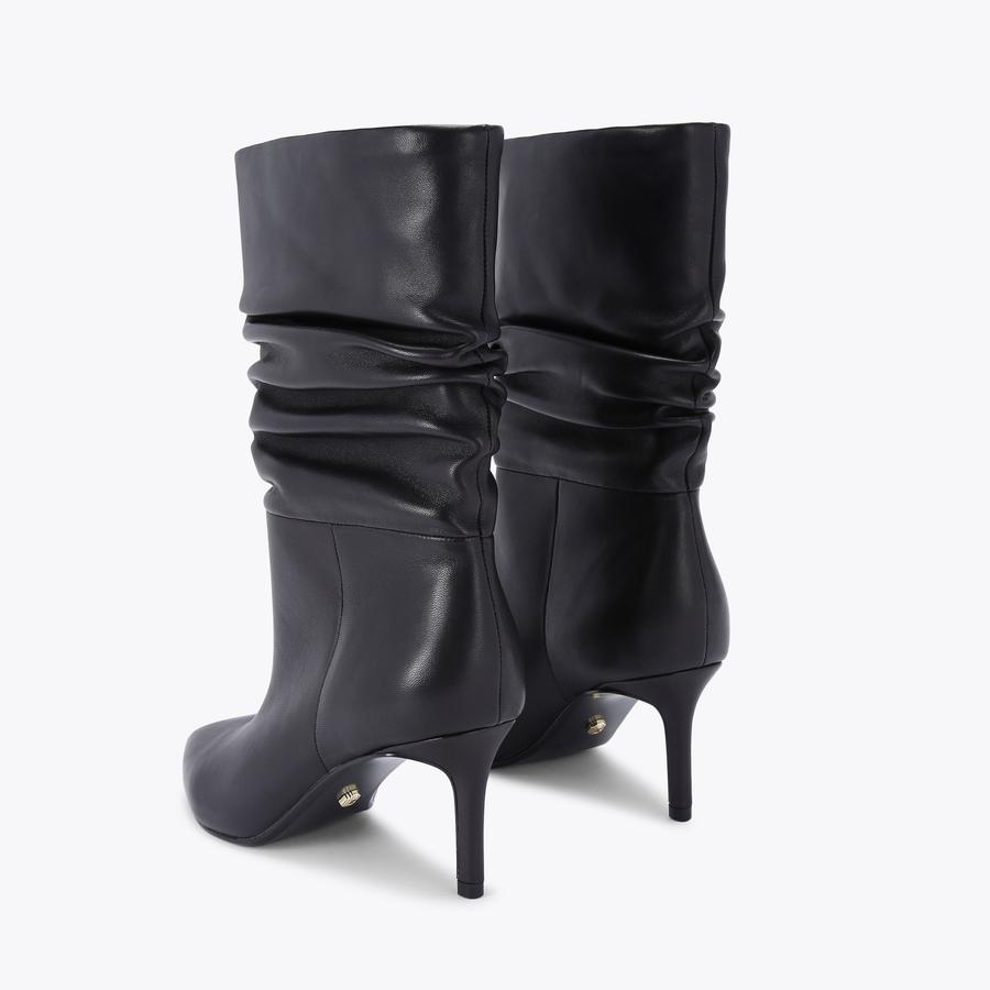 CLASSIQUE SLOUCH 60 Black Leather Boots by CARVELA