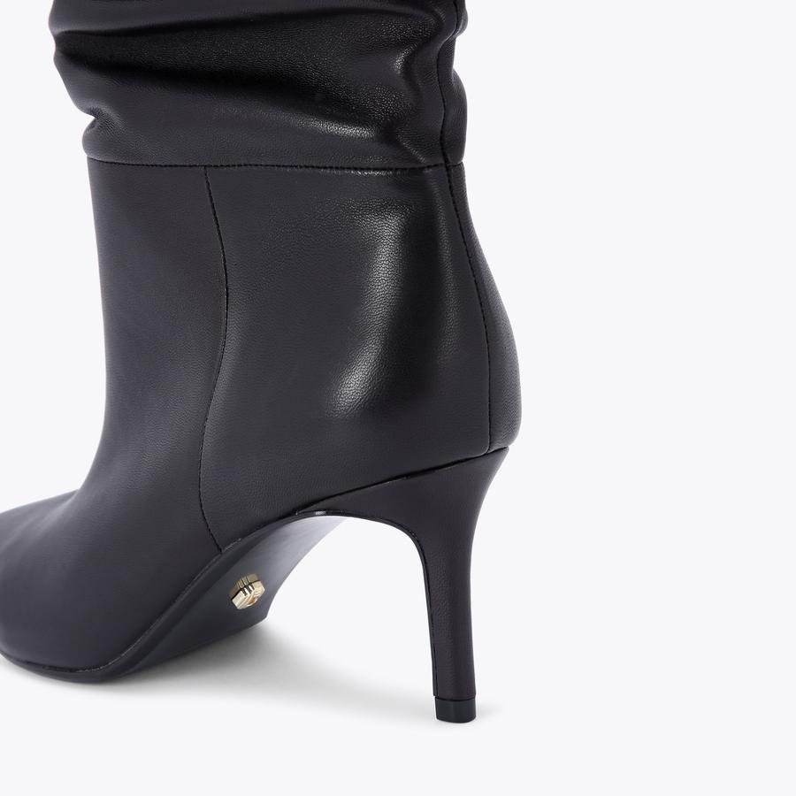 CLASSIQUE SLOUCH 60 Black Leather Boots by CARVELA