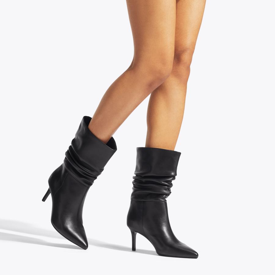 Black womens slouch boots hotsell