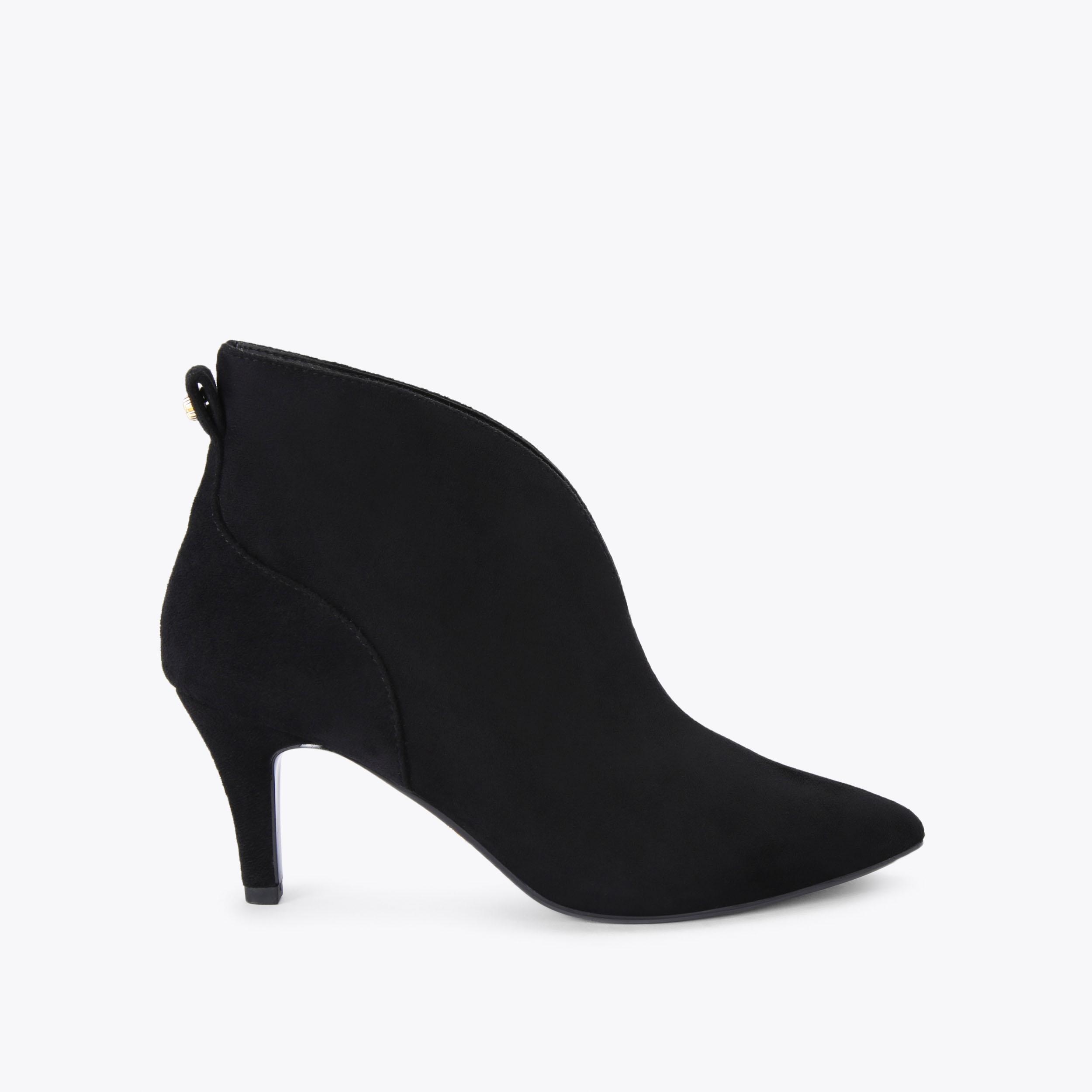 FLUTE SHOE BOOT Black Microsuede Boot by CARVELA COMFORT