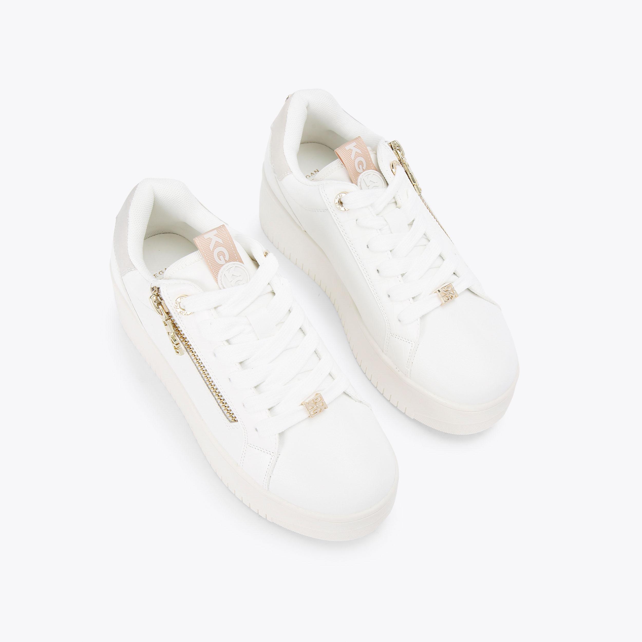 Kurt geiger mens white on sale trainers