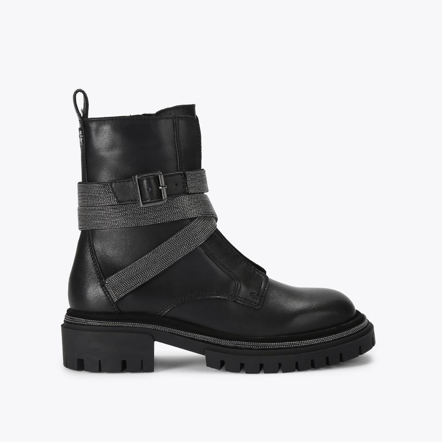 EMBLAZE ANKLE black strap ankle boots by CARVELA